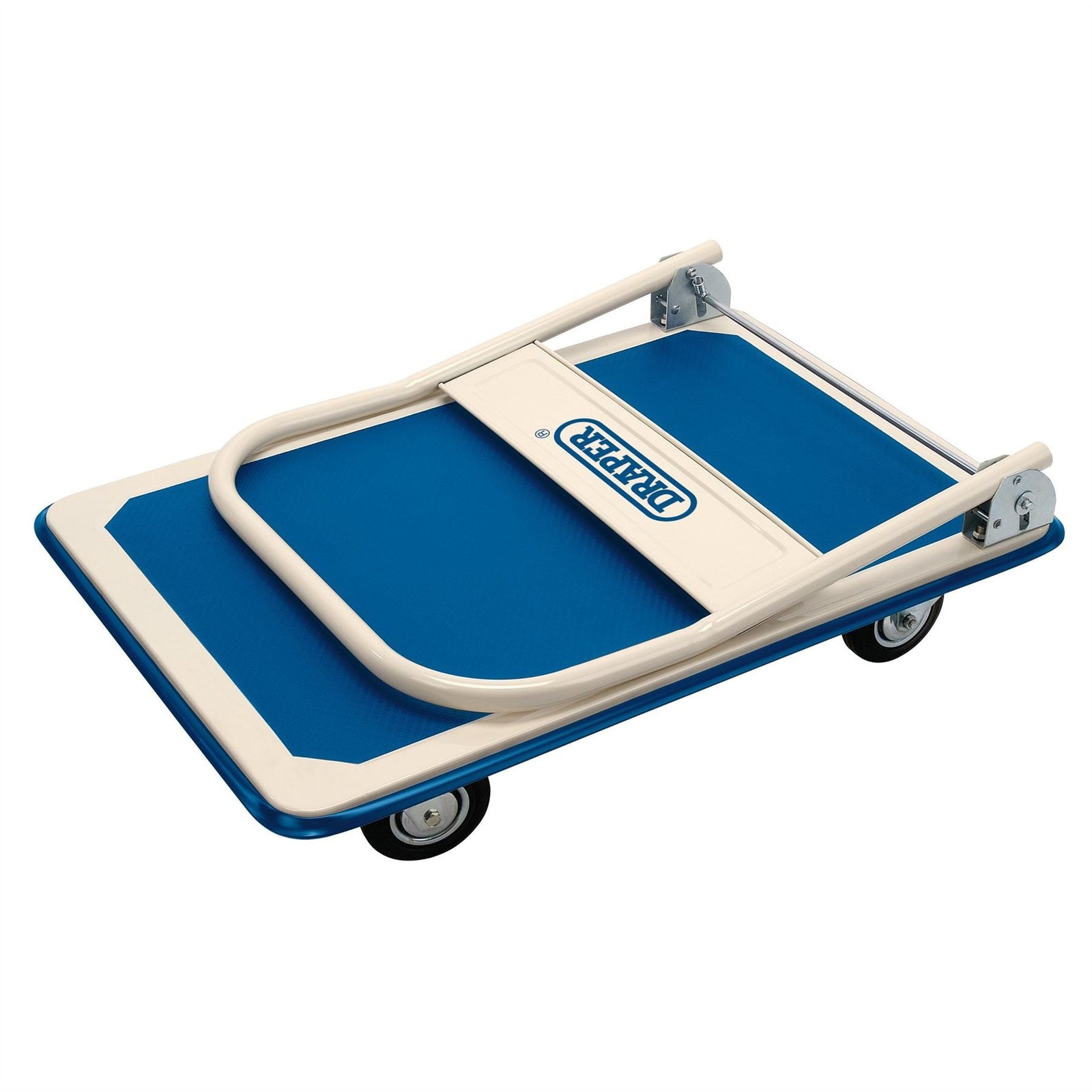 Draper Platform Trolley with Folding Handle, 900 x 600 x 850mm, 300kg 04692