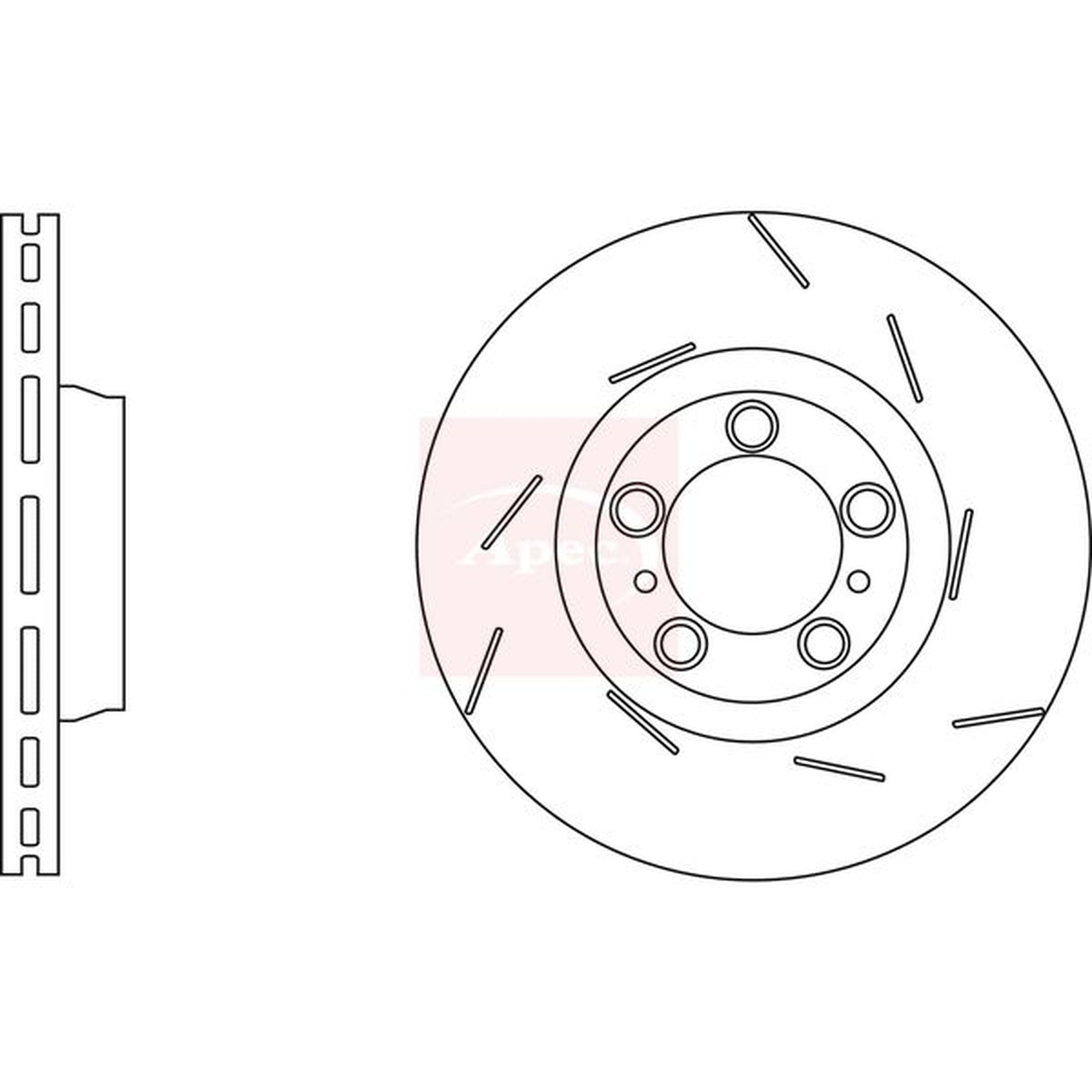 Apec Front / & Rear / Brake D... fits Porsche Panamera 2009-2016 3.0 3.6 4.8