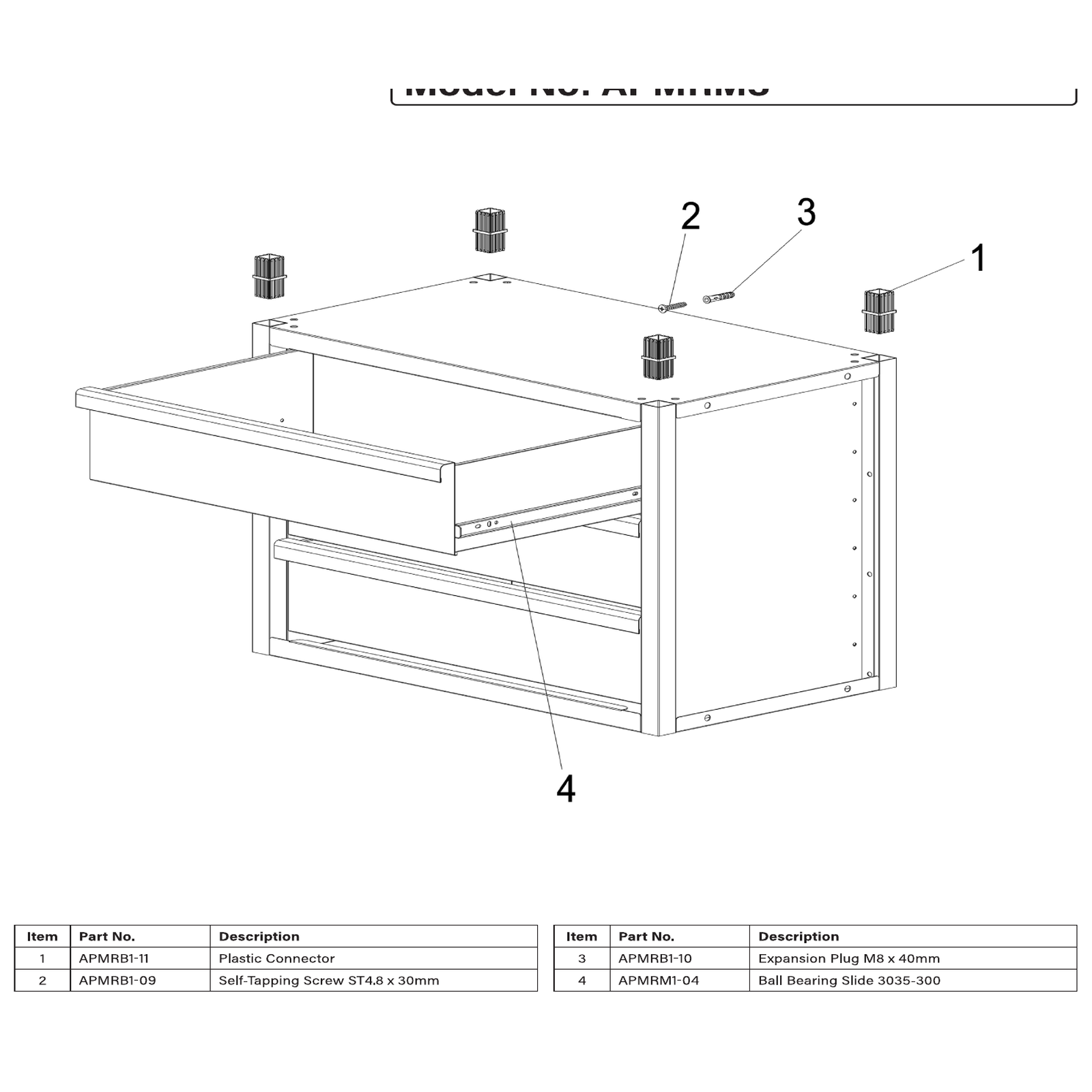 Sealey Drawer APMRM3-D