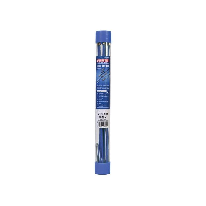 Faithfull 3.3m Cable Rod Set,15 Piece