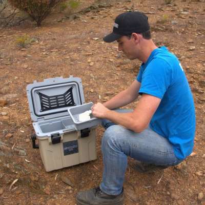 myCOOLMAN 16L Icebox – Compact Hard Cooler with Baskets, Dry-Store Lid & Bottle Opener