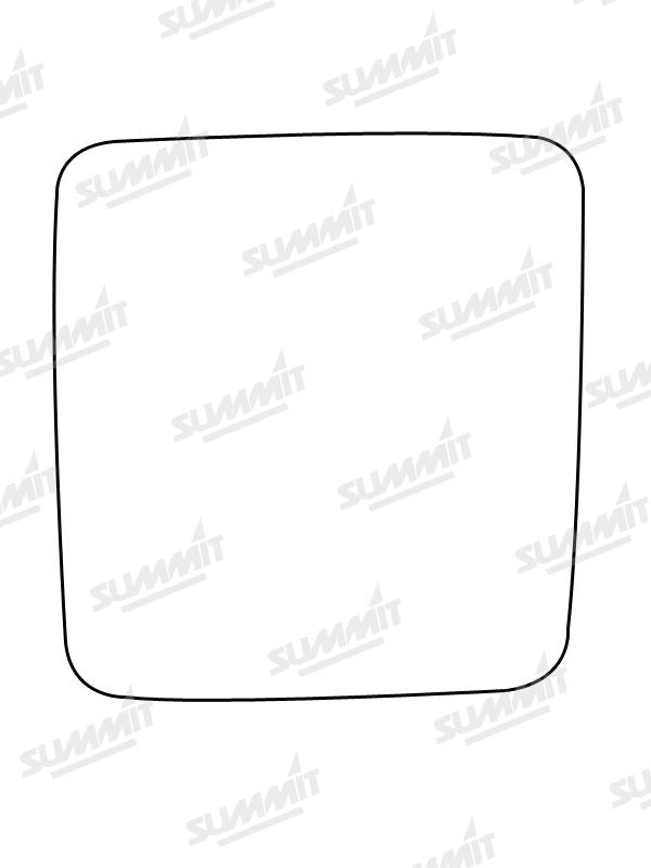 Summit Non-Heated Base Plate With Commercial Mirror Glass fits Vauxhall Combo C 02 to 12 RHS