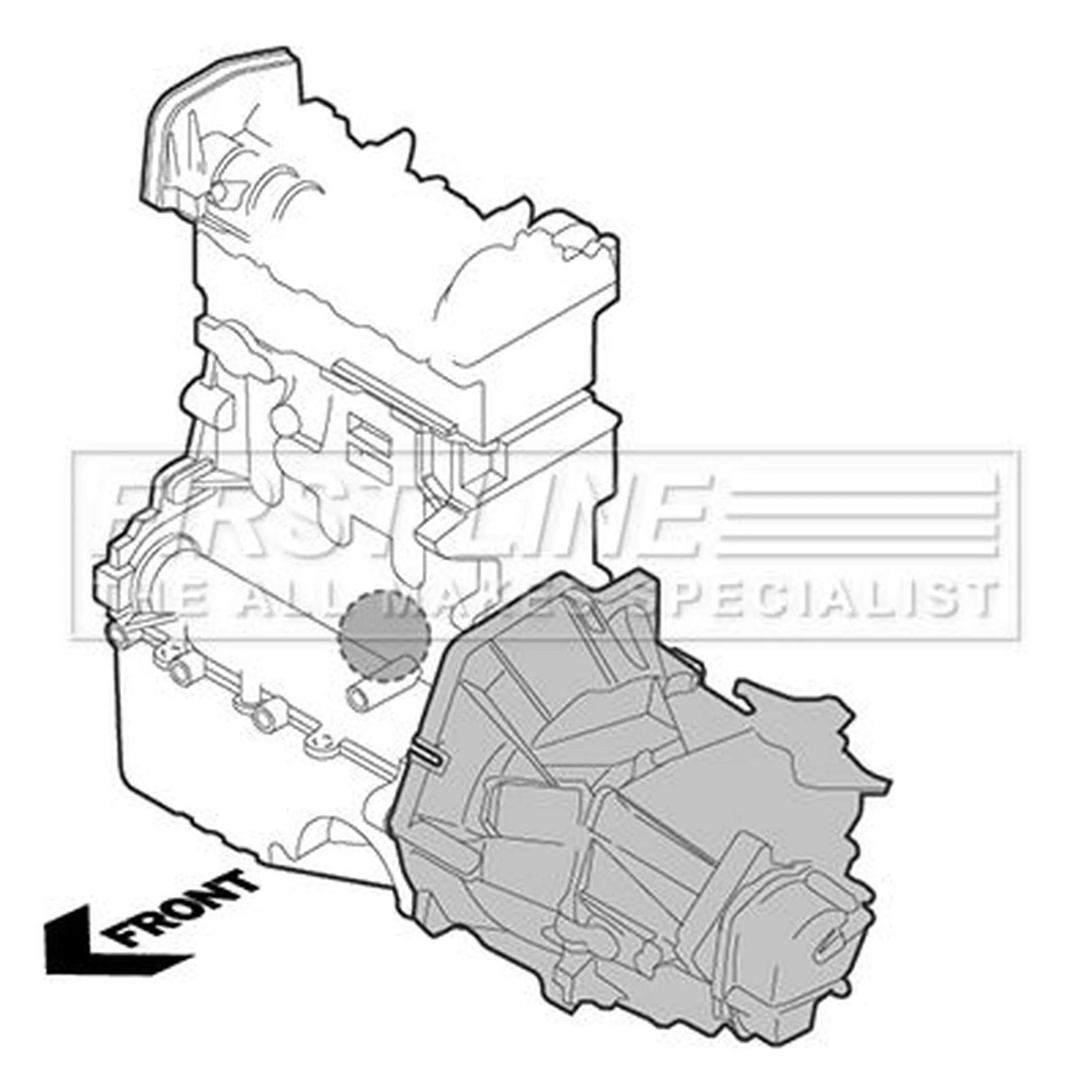 First Line Engine Mount Mounting fits Audi A3 2012-2020 1.6 1.8 2.0