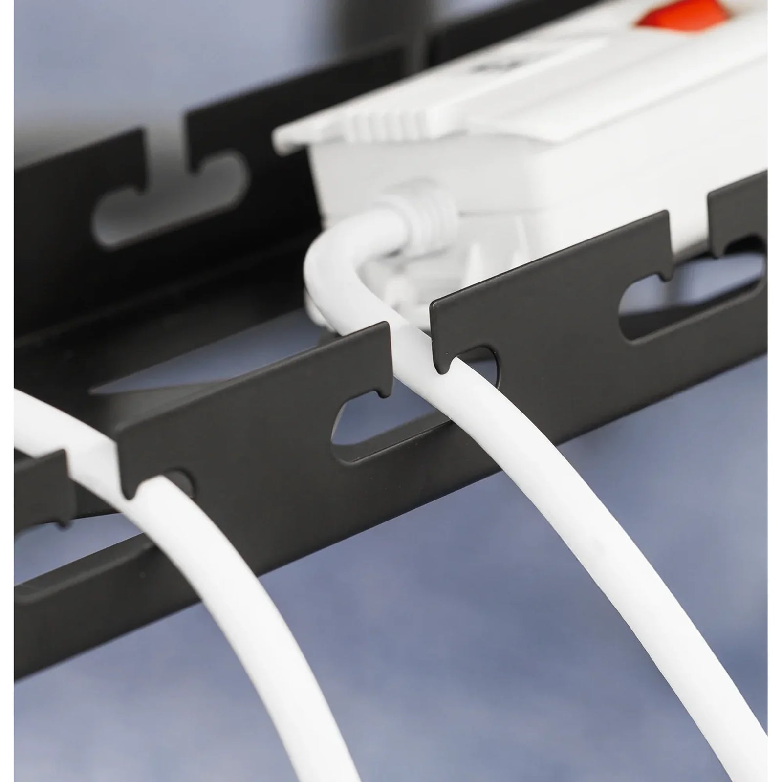 Dellonda Cable Management Tray Extendable 435/730mm - Black