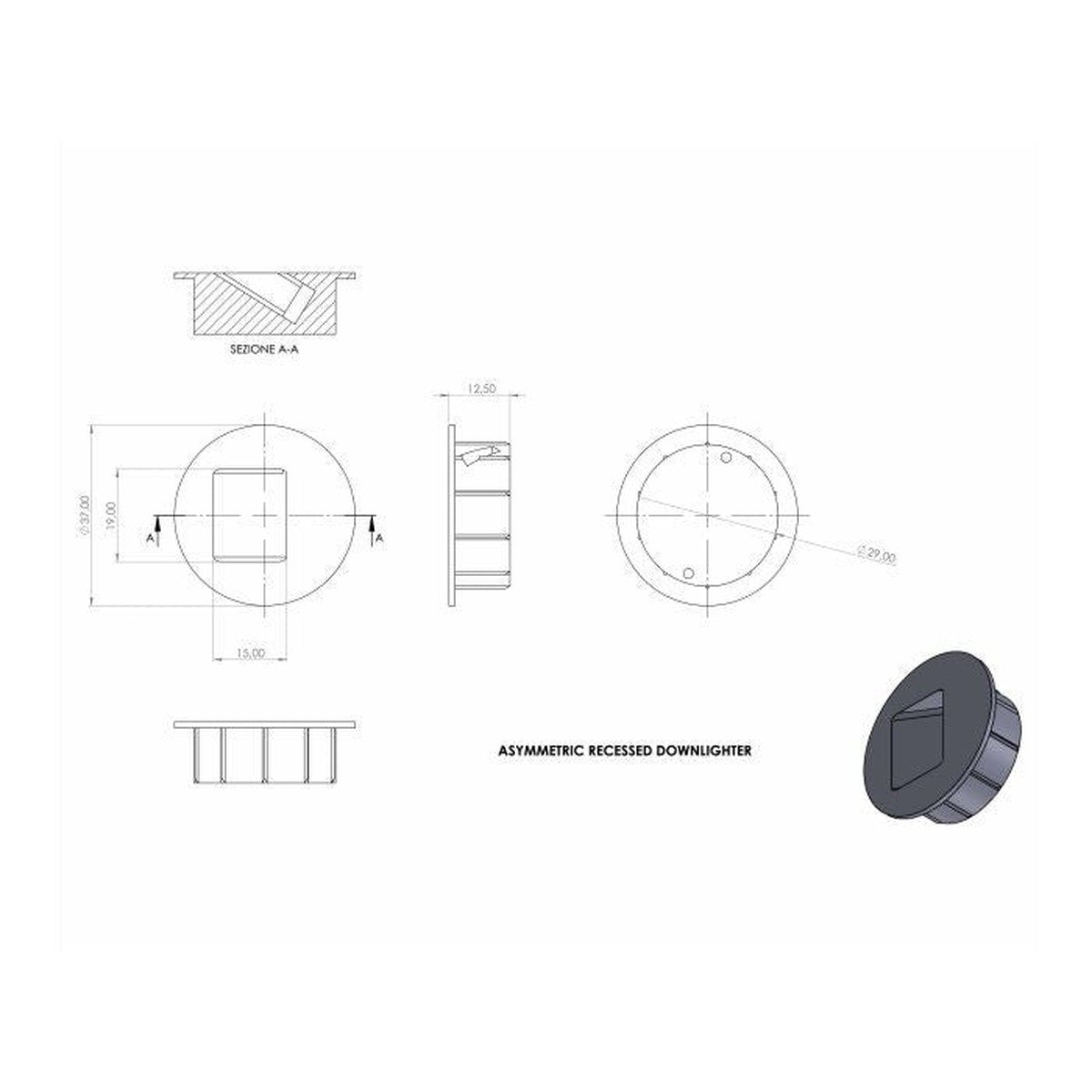 Step Marker Light 37Mm Diameter - 4000K