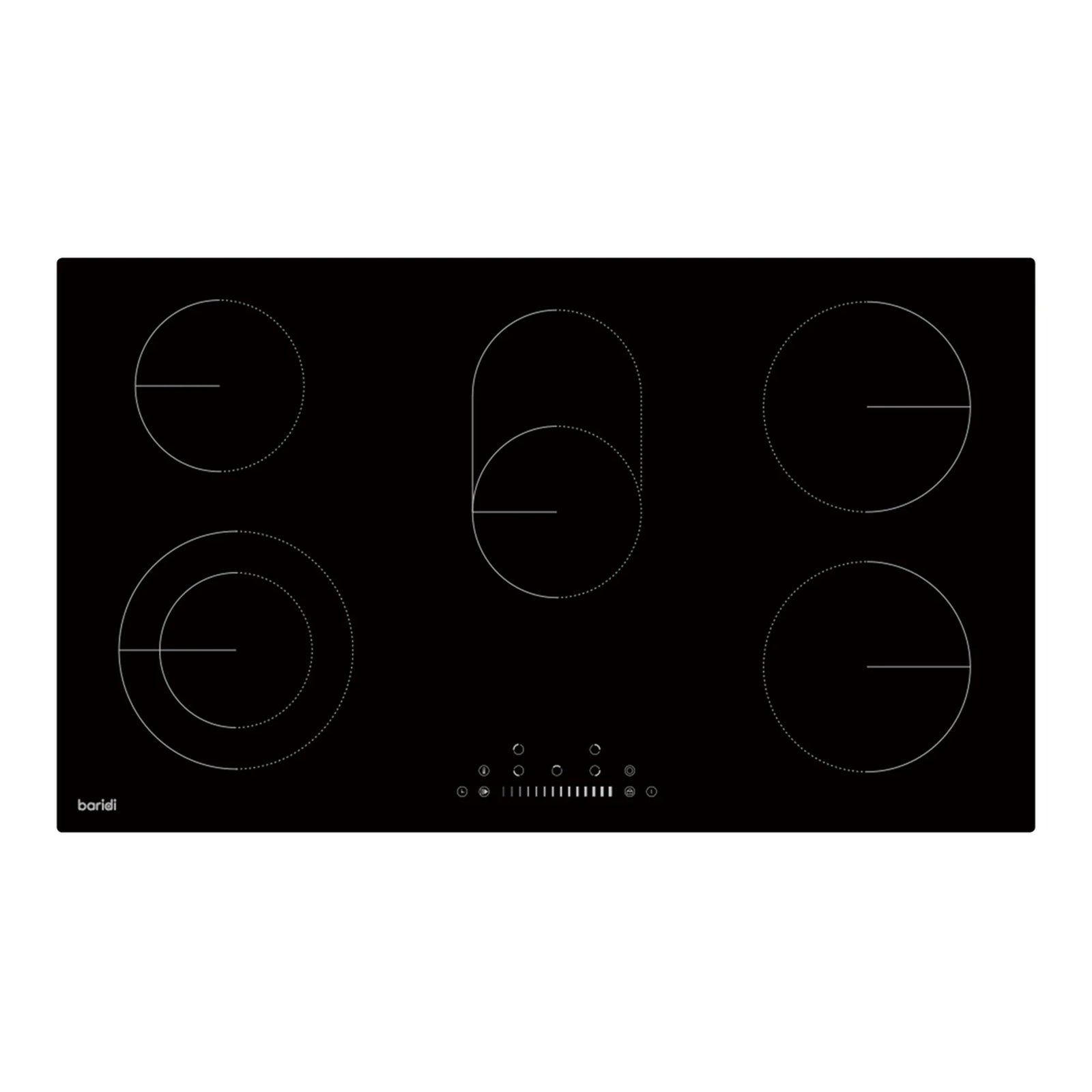 Baridi Ceramic Hob DH389 90cm 9000W with 5 Cooking Zones