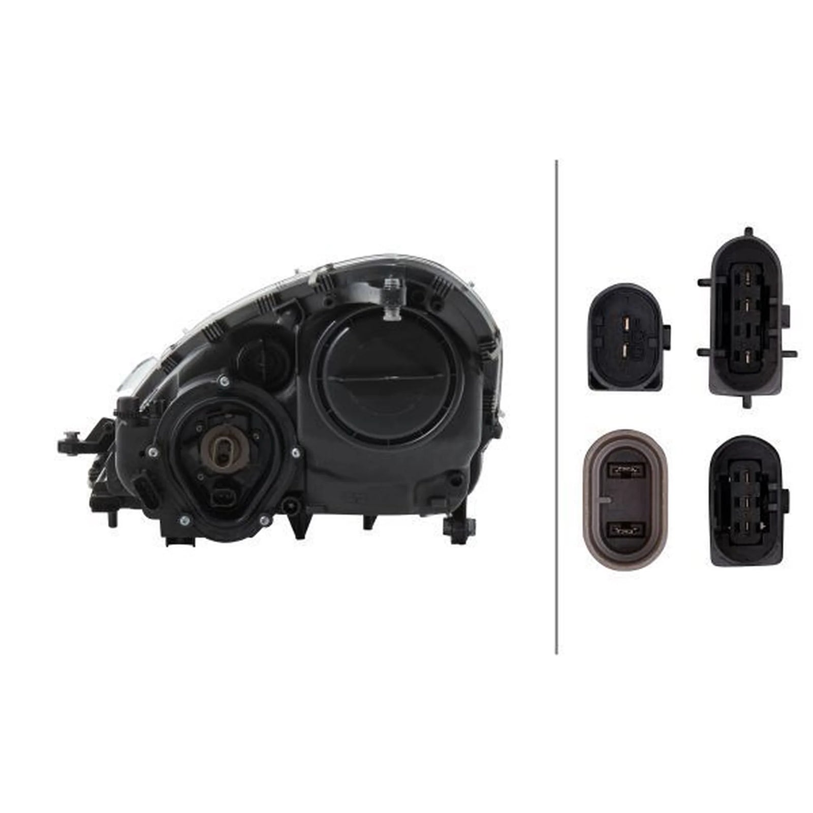 Hella Headlight Headlamp H7/H7 Right 1EL 008 361-621