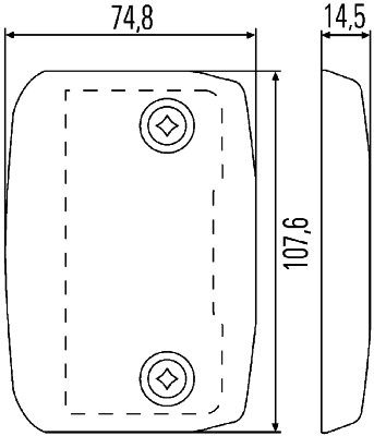 Hella Direction Indicator Light 2BA 008 260-017