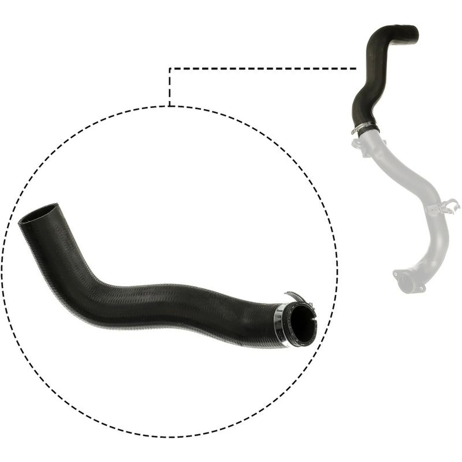 Gates Intercooler Turbo Charge Air Hose 460mm 09-1695