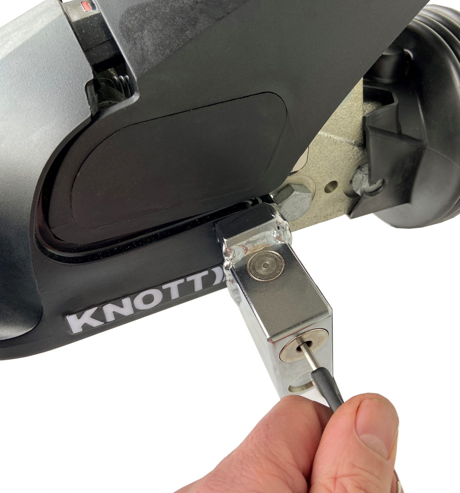 Milenco Compact Knott Stabiliser Hitchlock KS 25/30/35 – SCM MP03 Approved, Heavy-Duty Anti-Theft for Hobby & Eriba