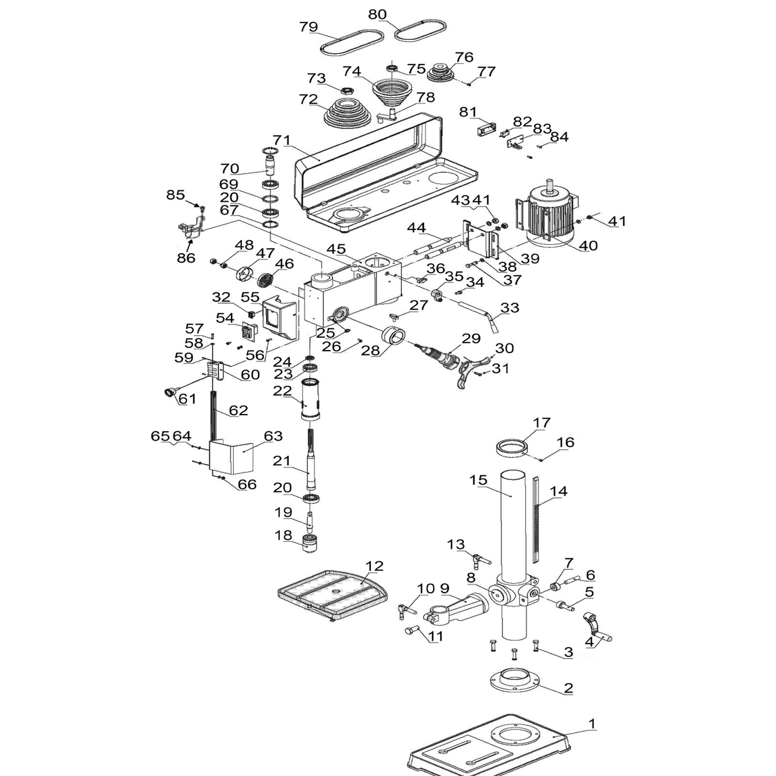 Sealey Lock Button PDM155B.V2-61