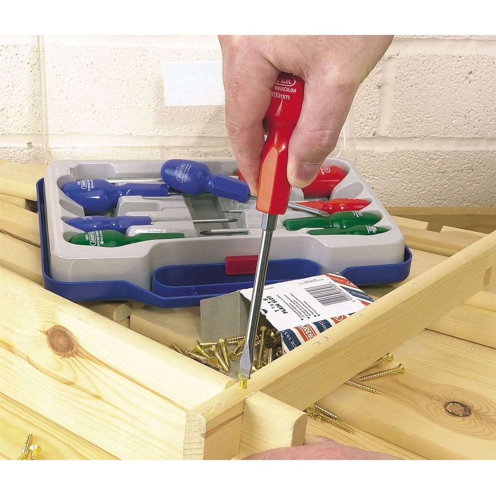 Draper Cabinet Pattern Screwdriver Set (9 Piece) 29613