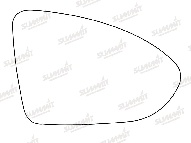 Summit Stick-On Aspheric Mirror Glass fits VW Golf Mk7 2013 on RHS