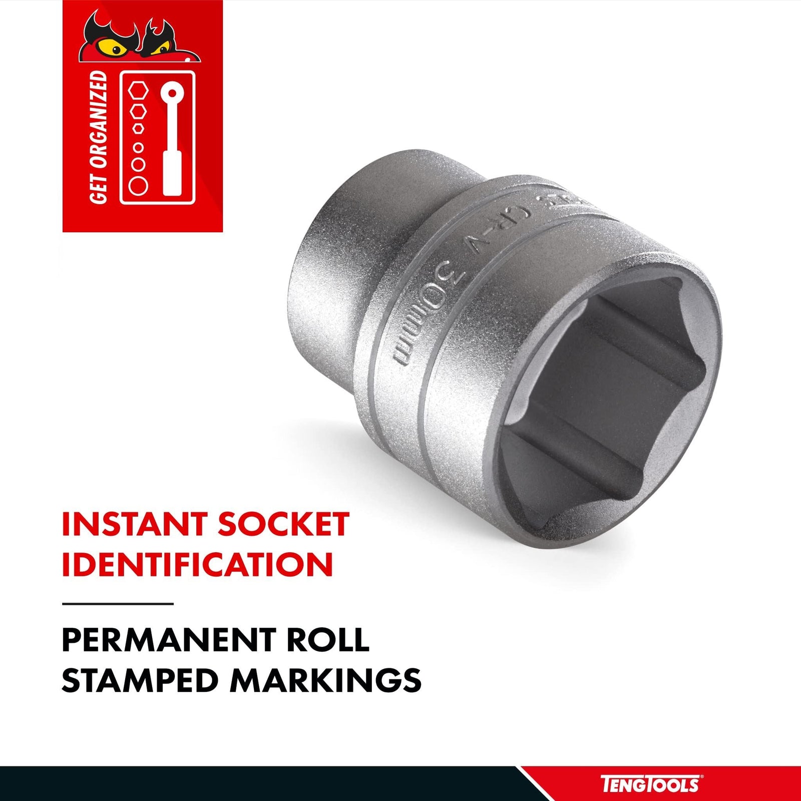 Teng Tools 3/8" Socket 6 pt AF 7/16"