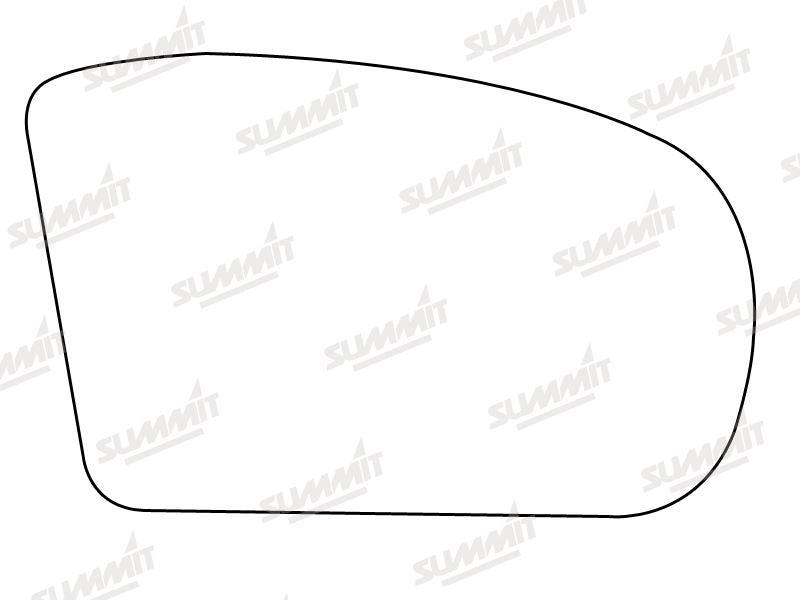 Summit Heated Base Plate With Blind Spot Mirror Glass fits Merc C Class / E Class RHS