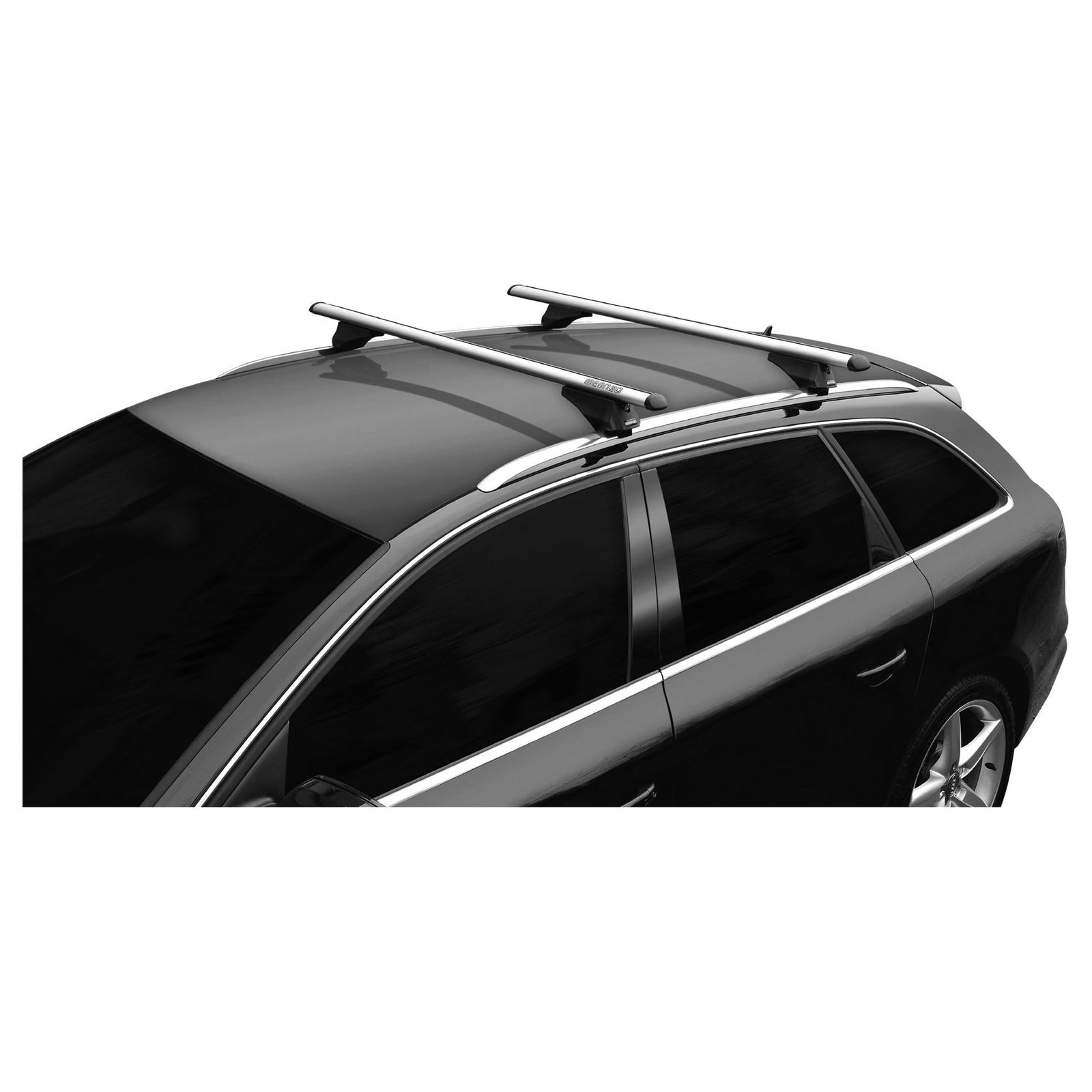 Locking Aluminium Flush Solid Roof Rail Bars fits VOLVO V60 Cross Country 15>