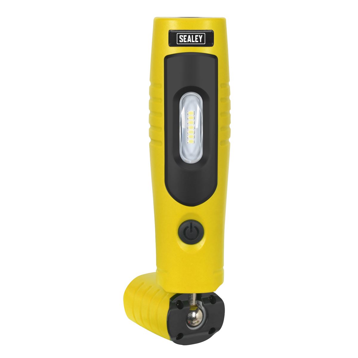 Sealey Yellow Rechargeable 360° Inspection Lamp 7 SMD+3W LED Lithium-ion