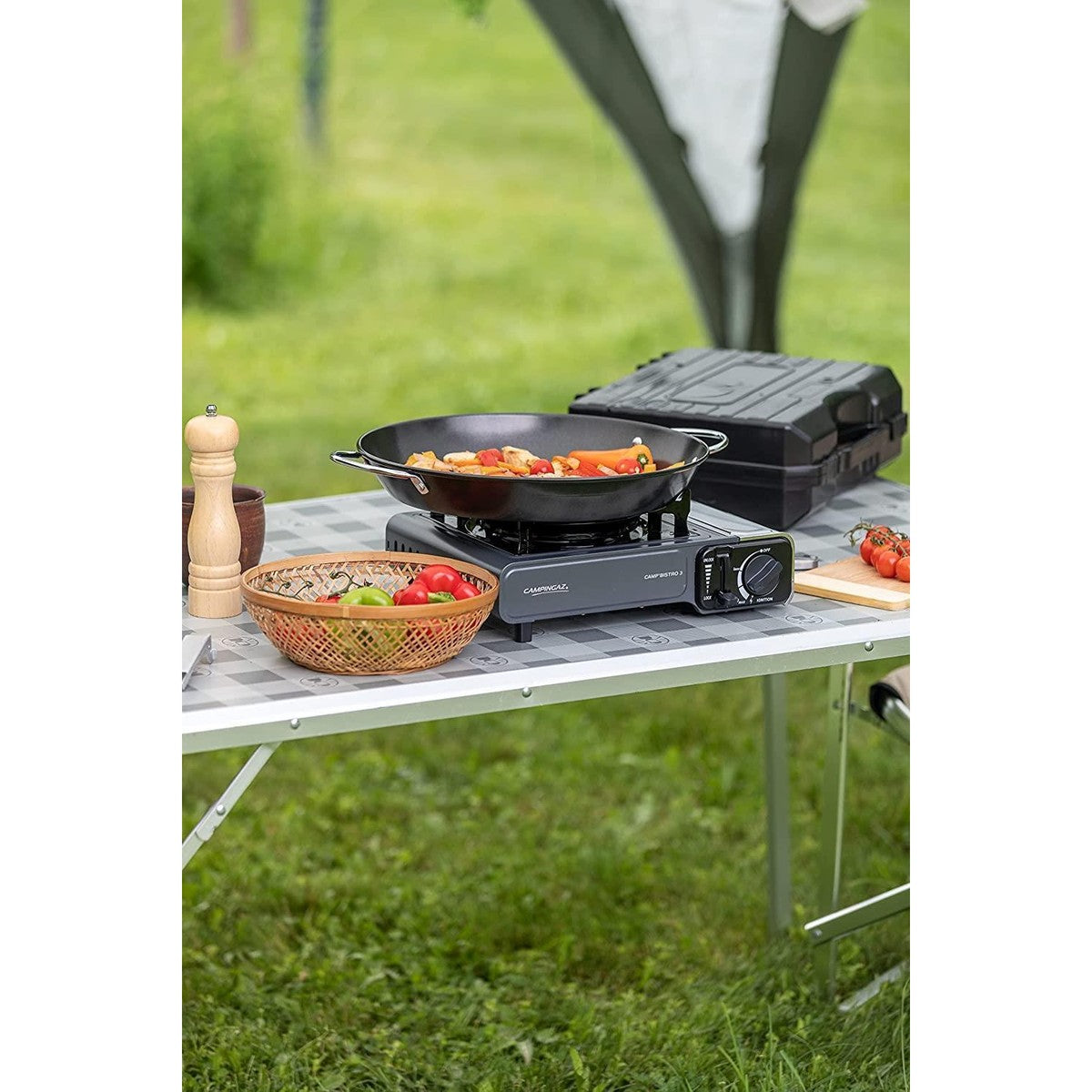 Campingaz Bistro 3 Grey Camping gas stove with Griddle