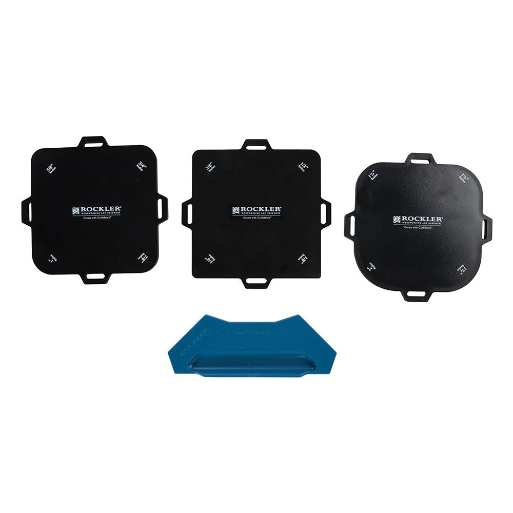 Rockler Corner Radius Routing Templates 4pce 1/8 - 1' Radii