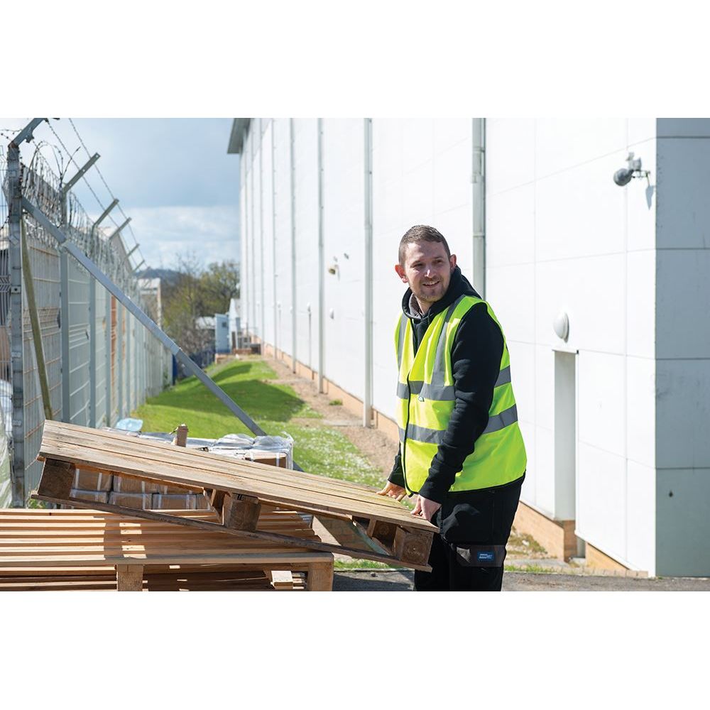 Tough Grit Hi-Vis Vest Yellow L