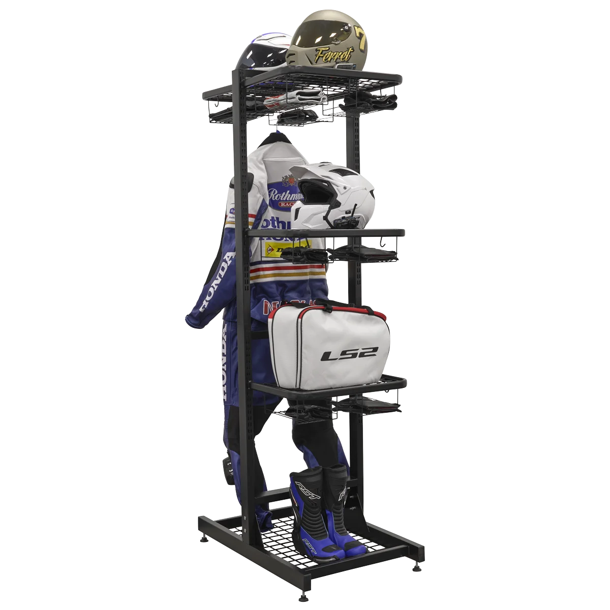 Sealey Freestanding Helmet & Gear Storage MS081FS2 1925mm