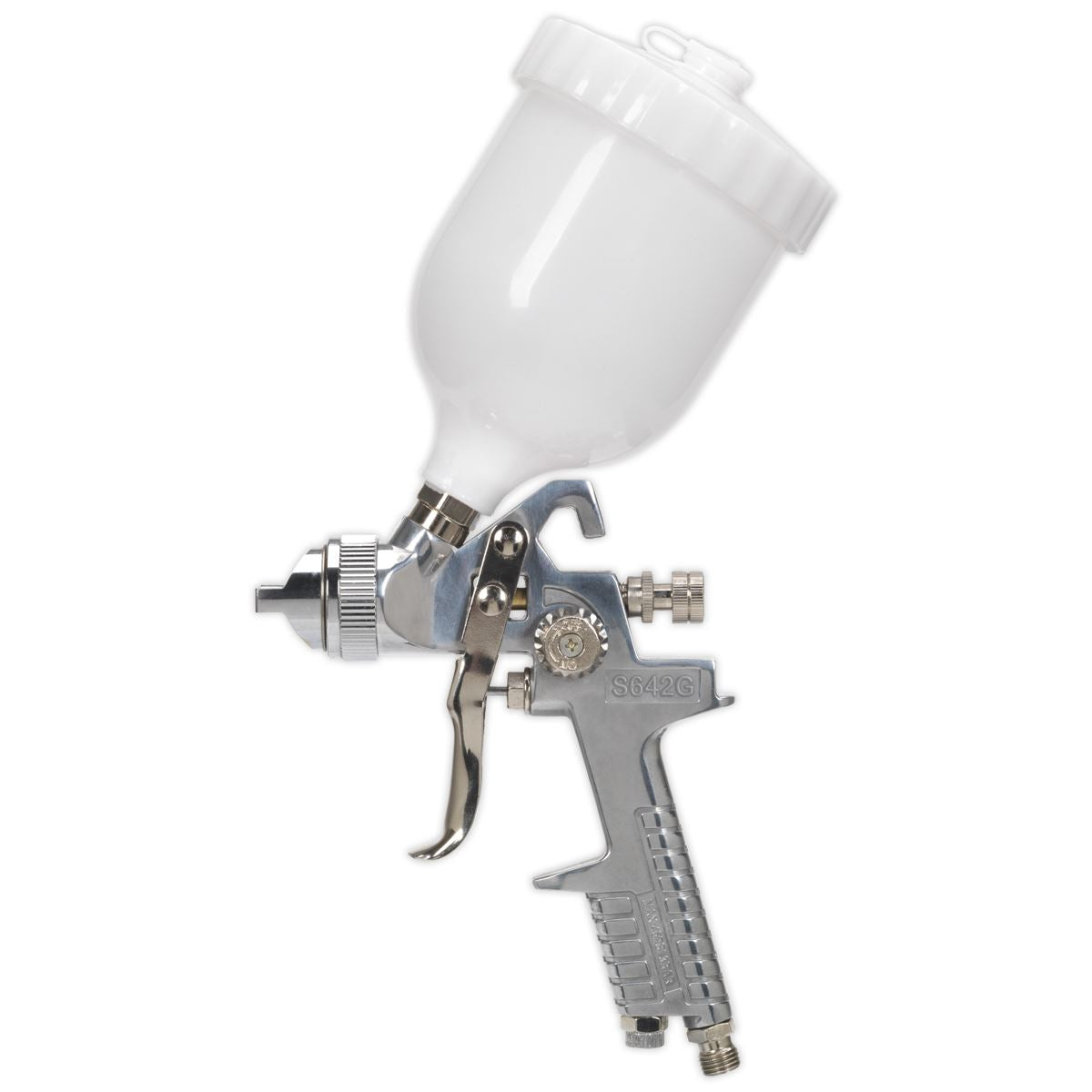 Siegen 1.8mm Set-Up Gravity Feed Spray Gun Paint Car Bodyshop Panel Garage