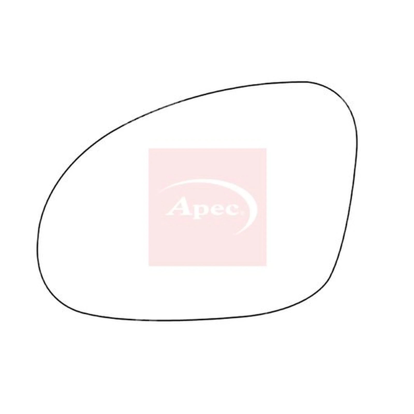 Apec Exterior Wing Mirror Glass Left AMS2041