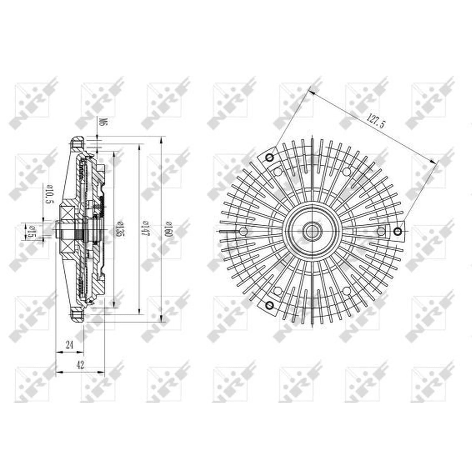 NRF Radiator Fan Clutch 49615