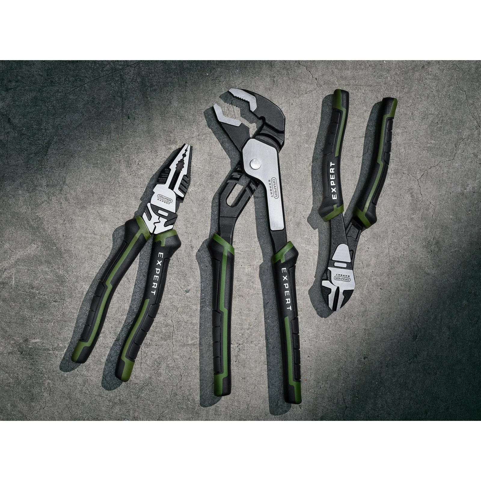 Draper Expert High Leverage Pliers Set with Water Pump Pliers (3 Piece)