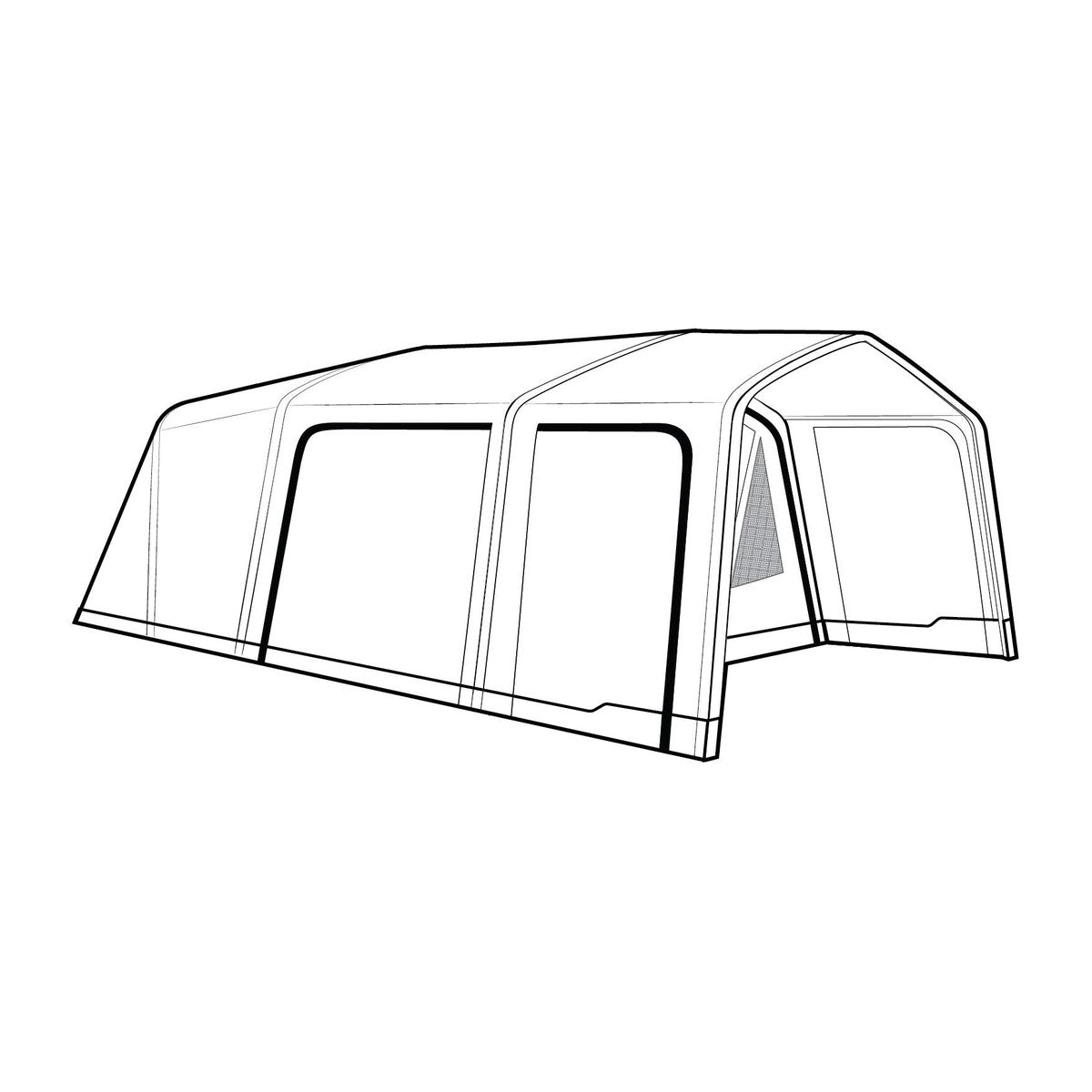 Outwell Boston 5 Air TC 5 Berth Three Room Tunnel Tent