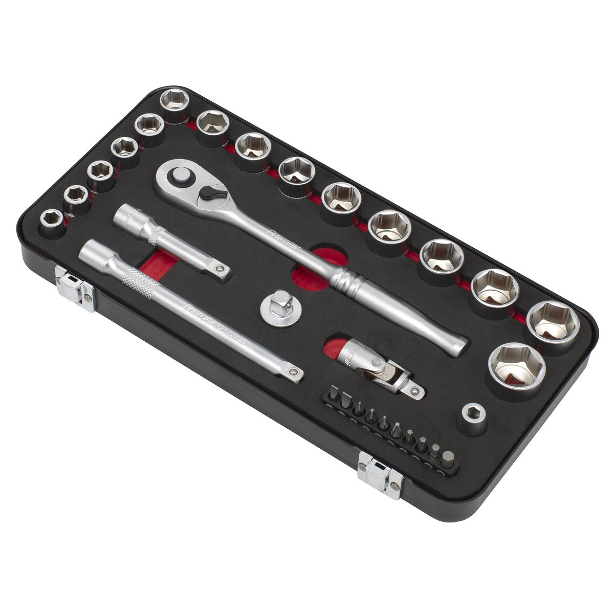 Sealey Premier Platinum Premier Platinum Socket Set 3/8"Sq Drive 31pc AK7921