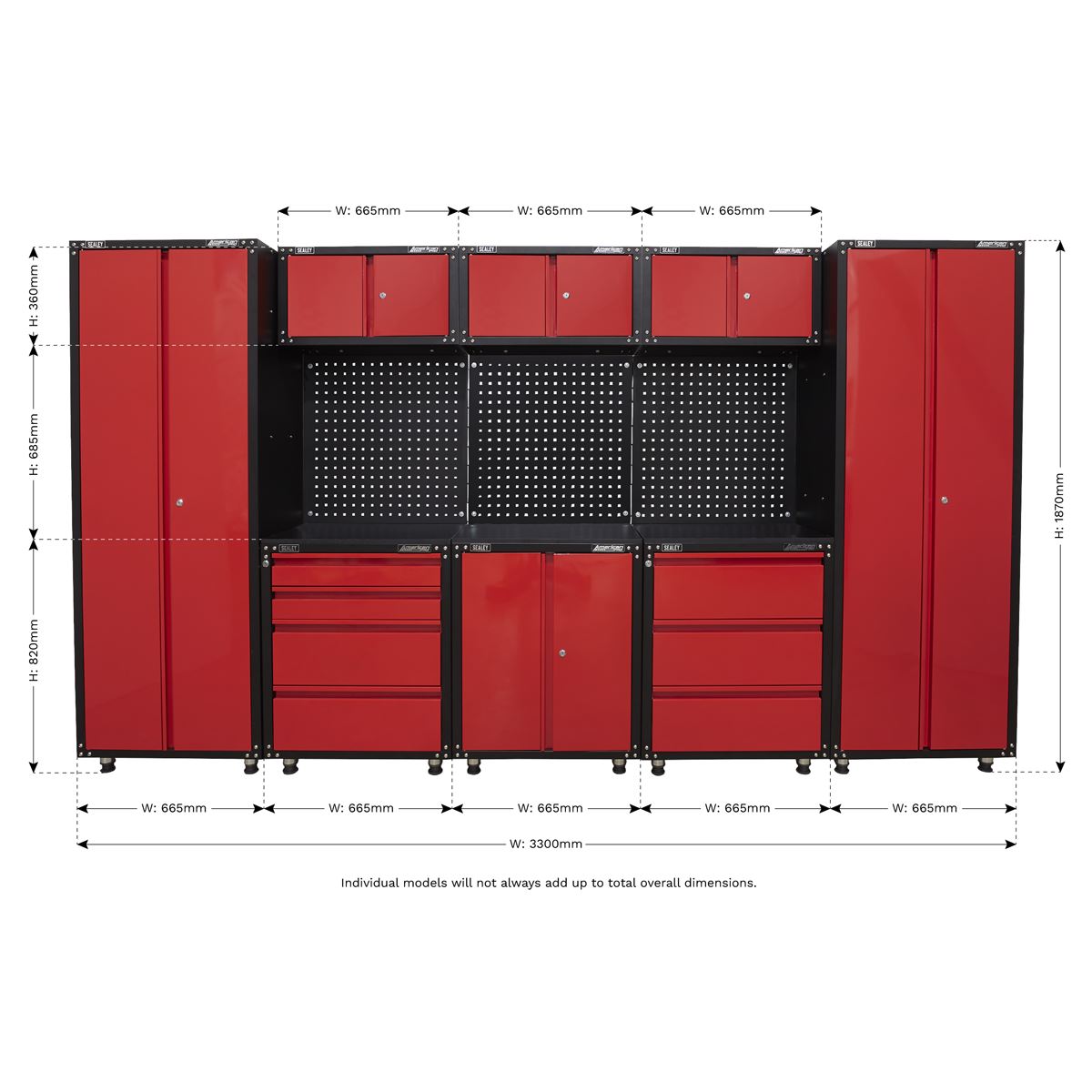Sealey American PROï 3.3m Storage System APMS80COMBO1