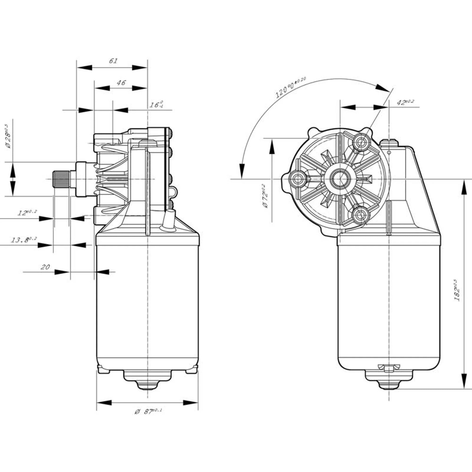 Bosch Front/Rear Wiper Motor Front 0 986 337 409