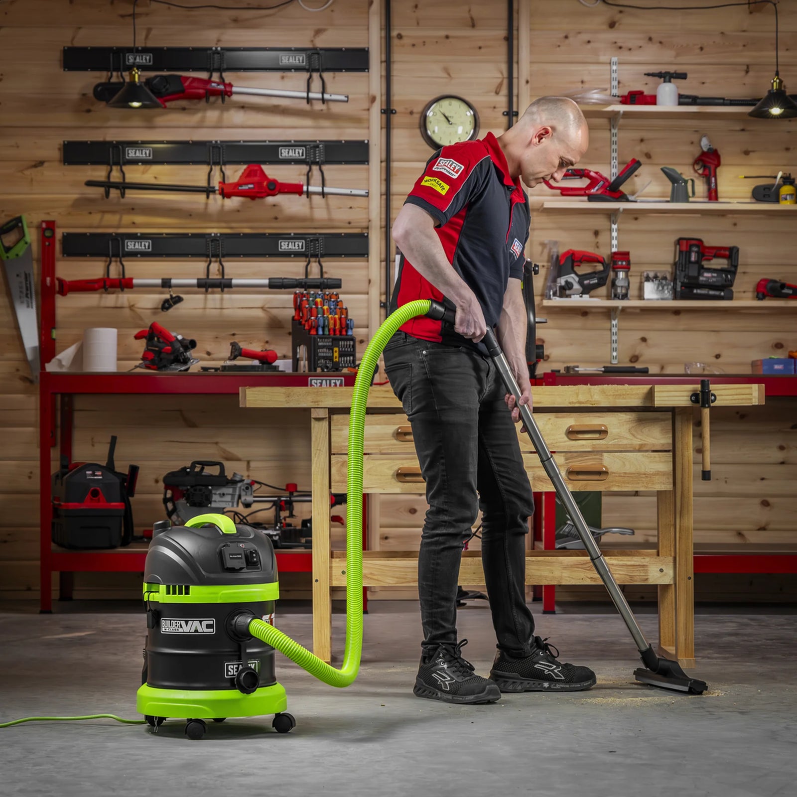 Sealey BuilderVac® Wet & Dry Vacuum Cleaner 15L 1400W