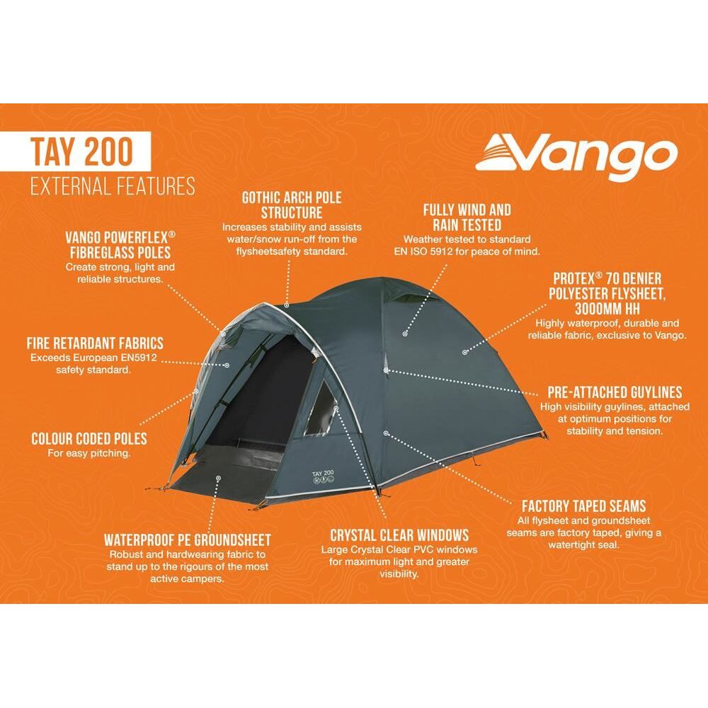 Vango Tay 200 Tent Deep Blue