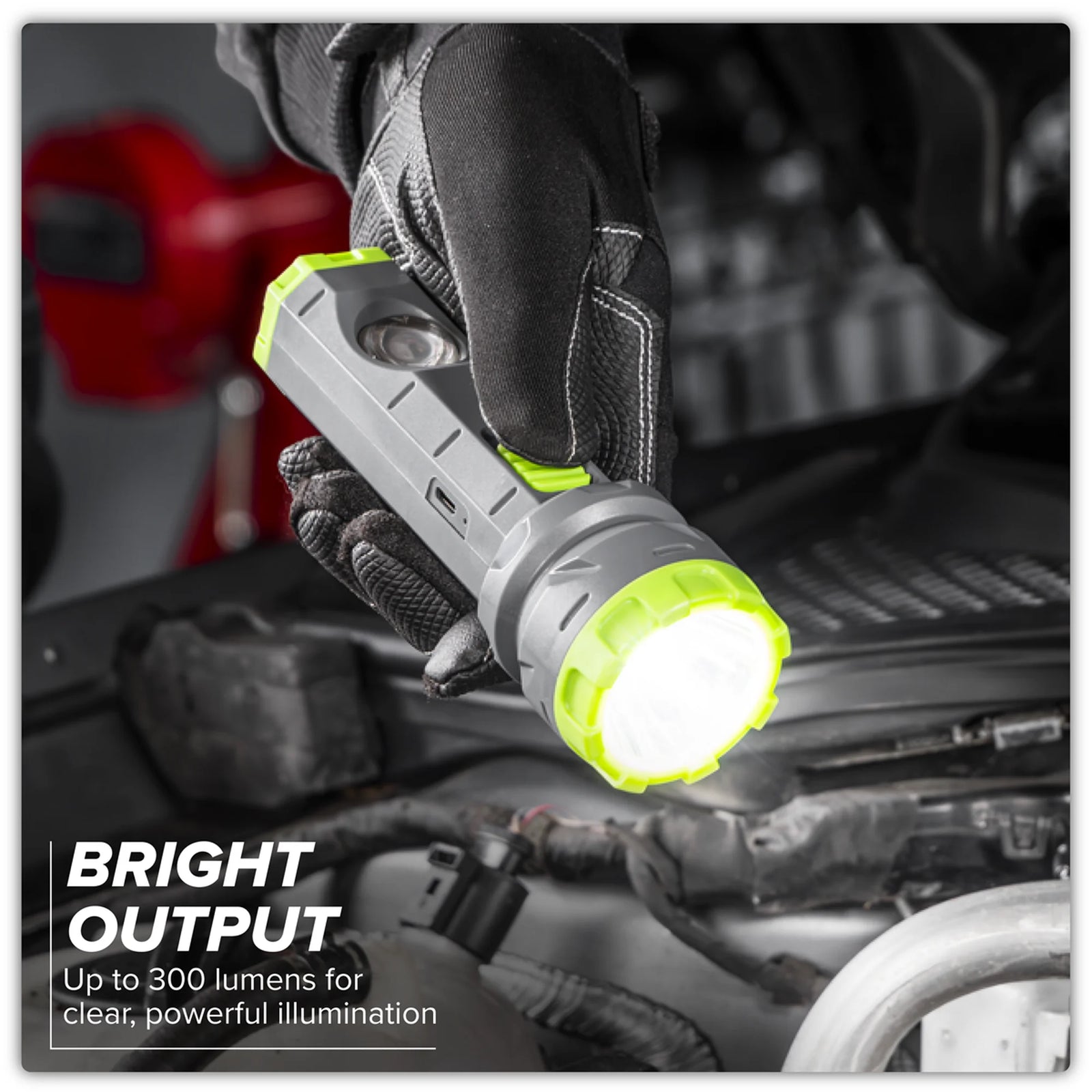 Sealey Dual Mode Hand Torch LED302 300lm 3W & 2W COB