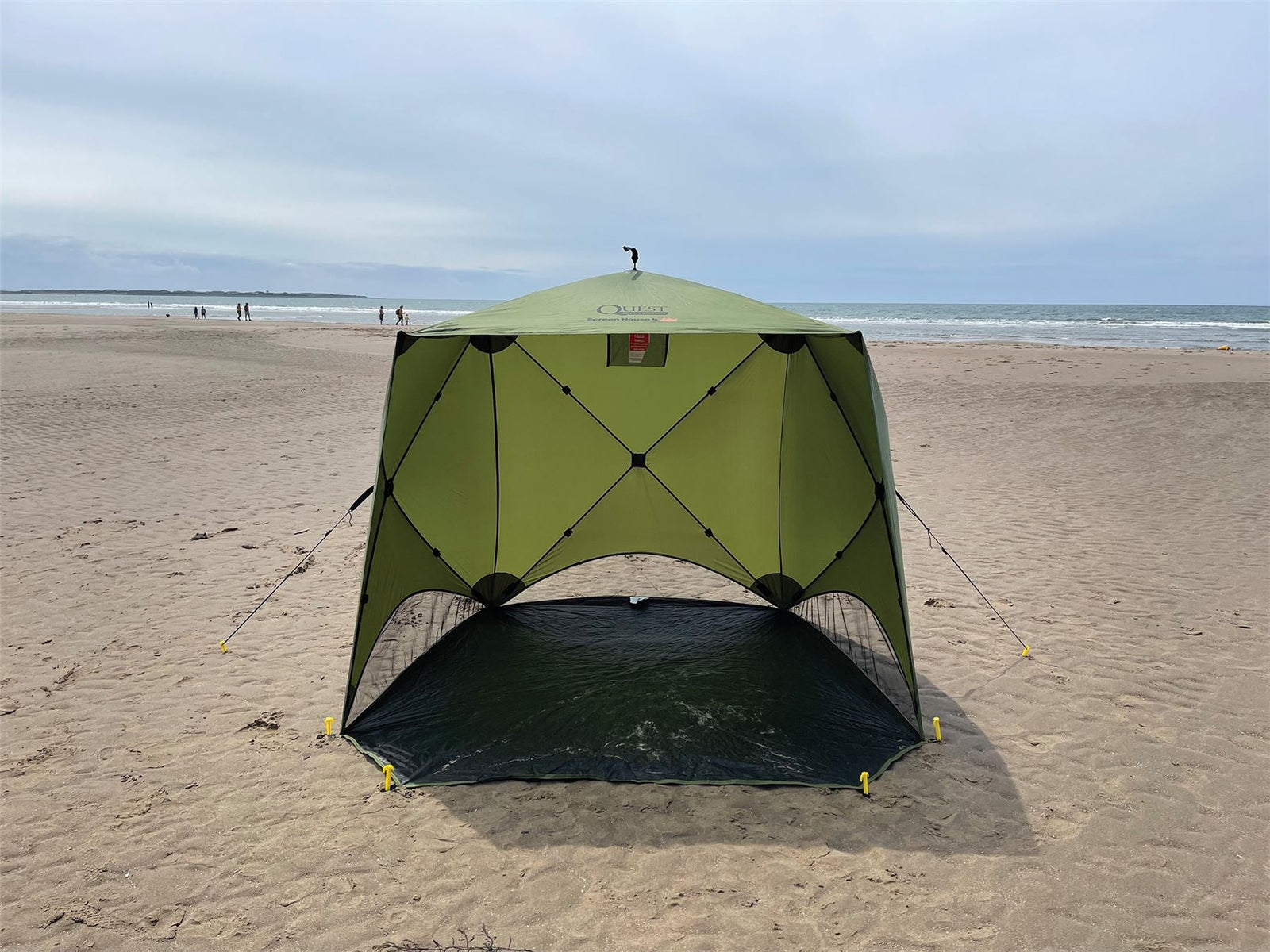 Quest Screen House 4 Mini pop up Gazebo Green