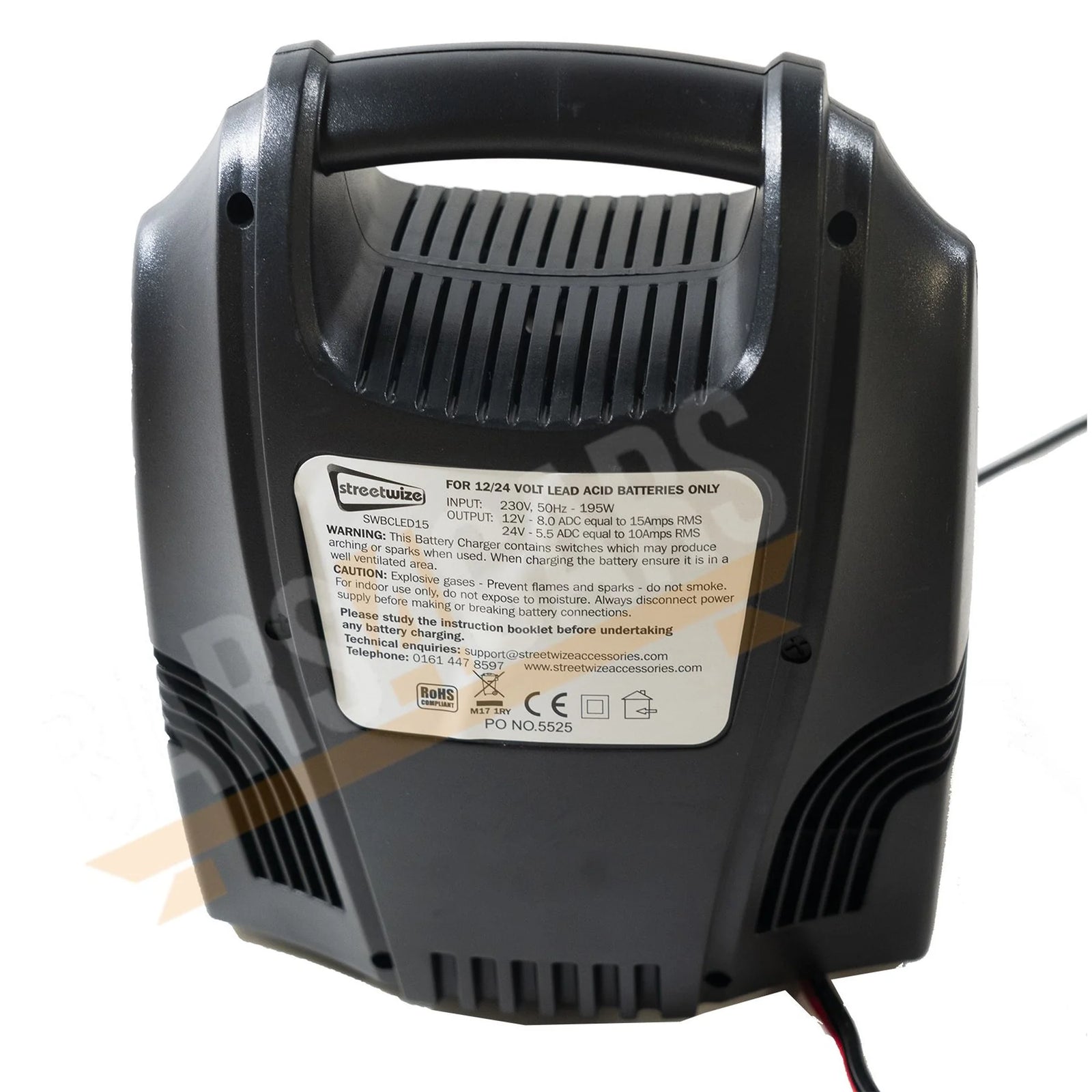 Streetwize Fully Automatic Battery Trickle Charger 12/24Volt 15Amp Car Van Truck