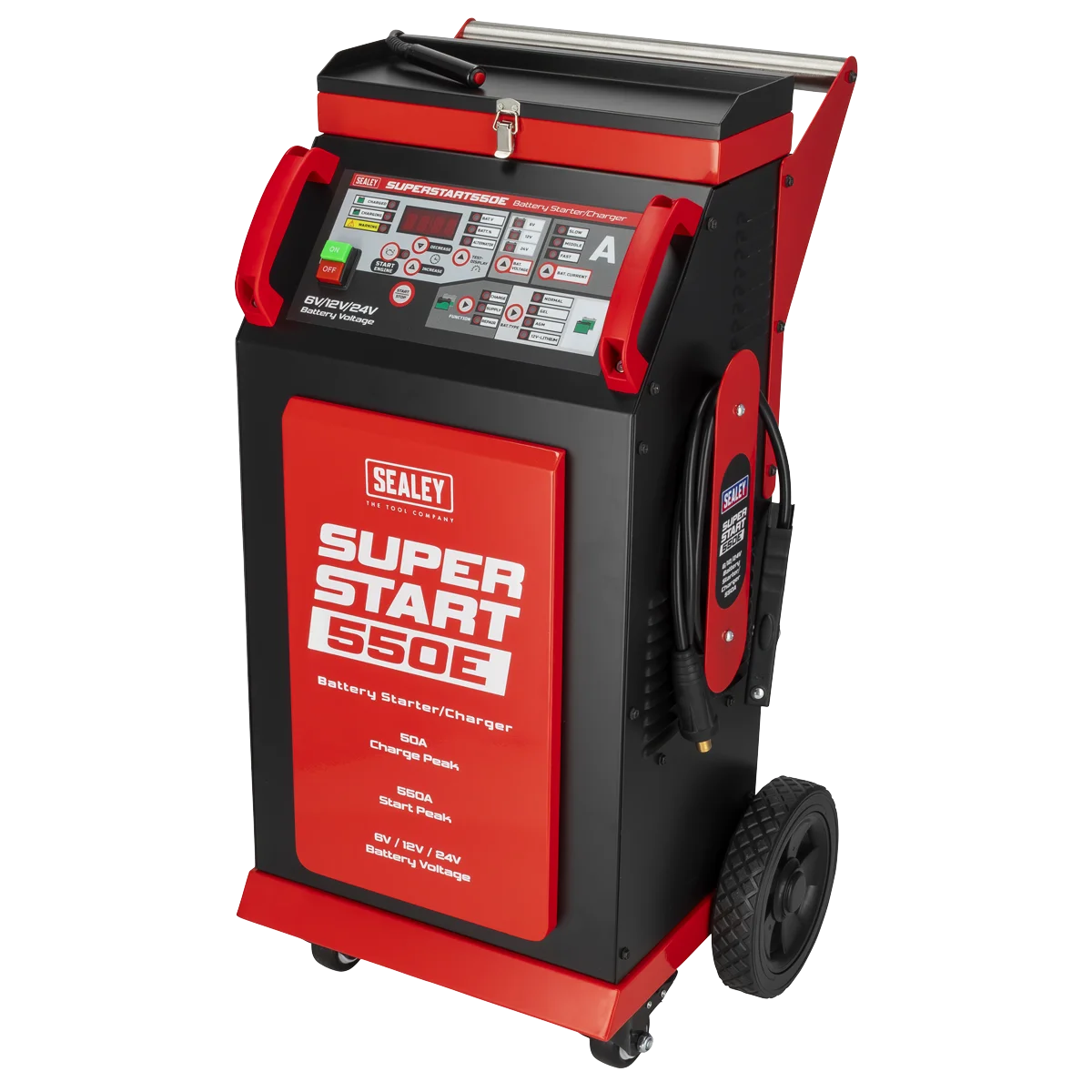 Sealey Battery Starter/Charger SUPERSTART550E 550A 6/12/24V