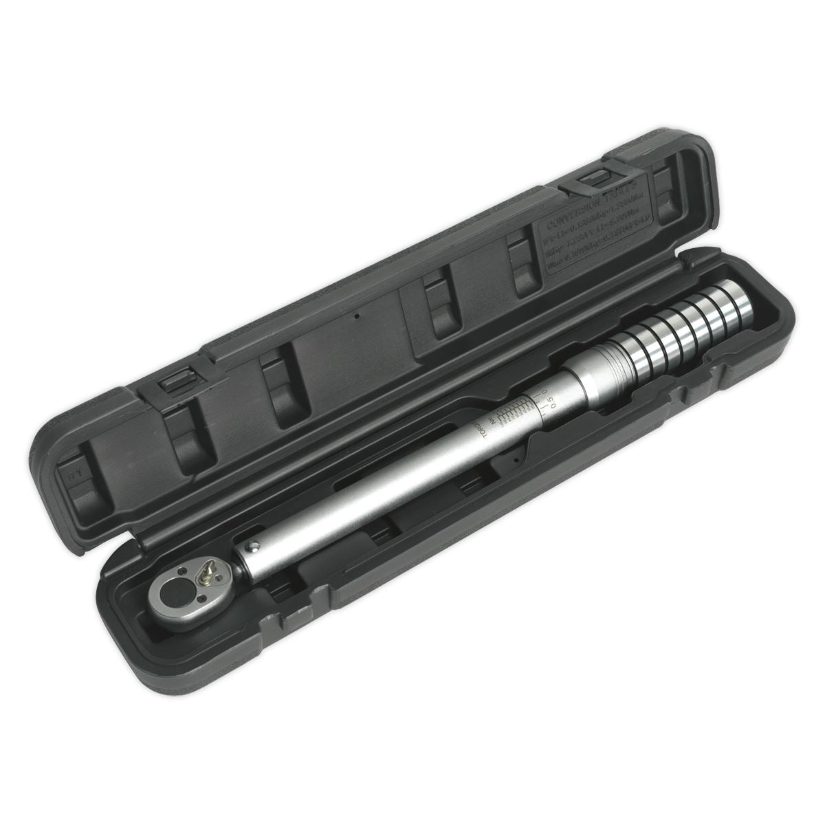 Sealey Torque Wrench Micrometer Style 1/2"Sq Drive 40-200Nm(29.5-148lb.ft) Calib