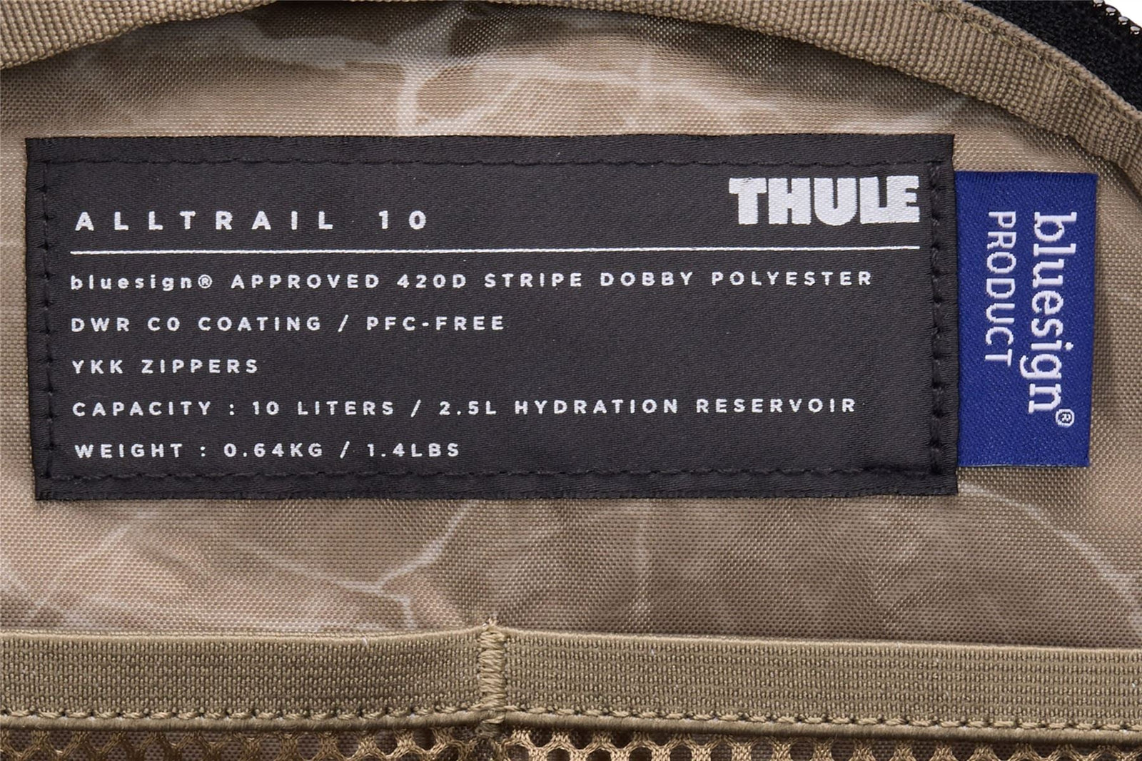 Thule AllTrail hydration pack 10L black