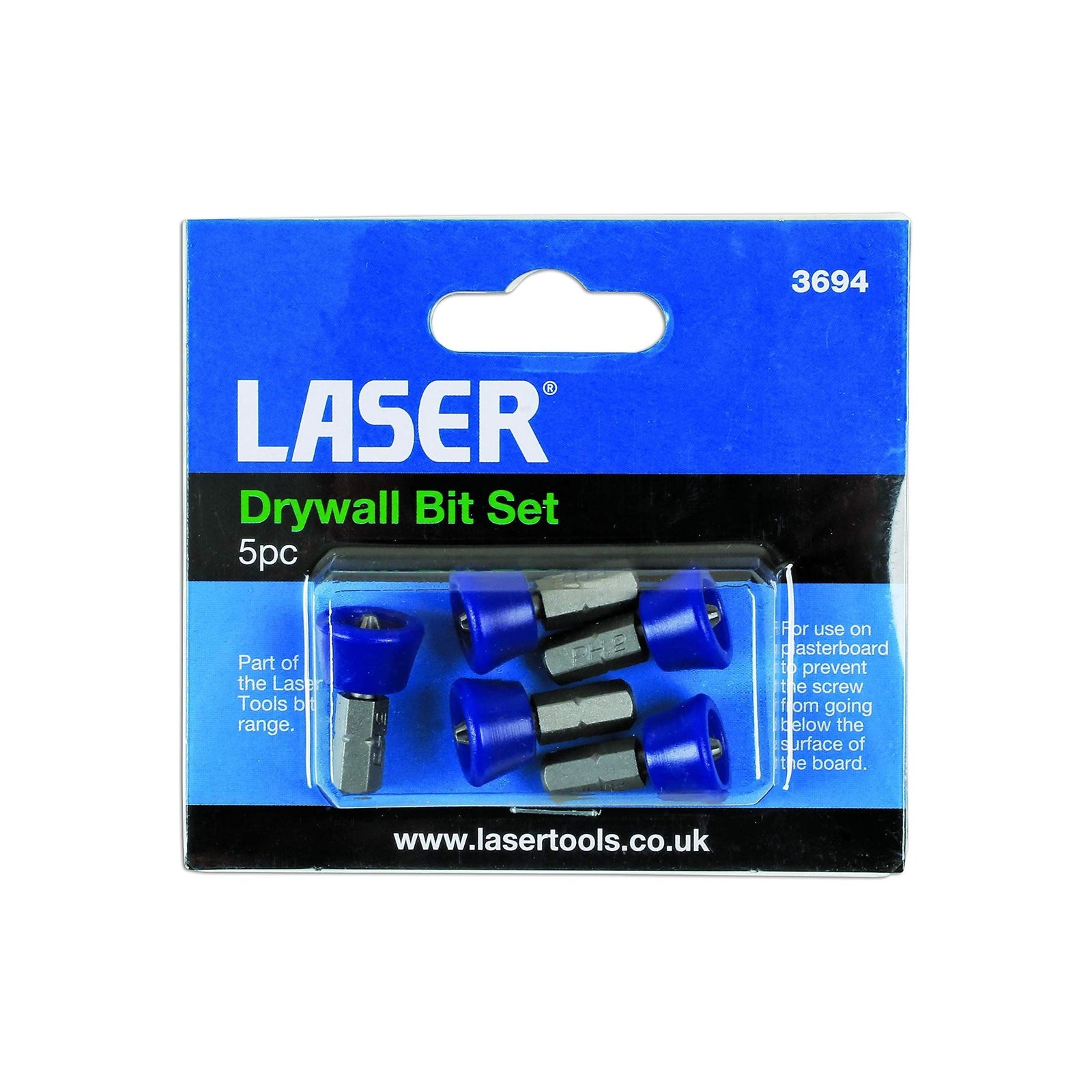 Laser Drywall Bit Set 5pc 3694