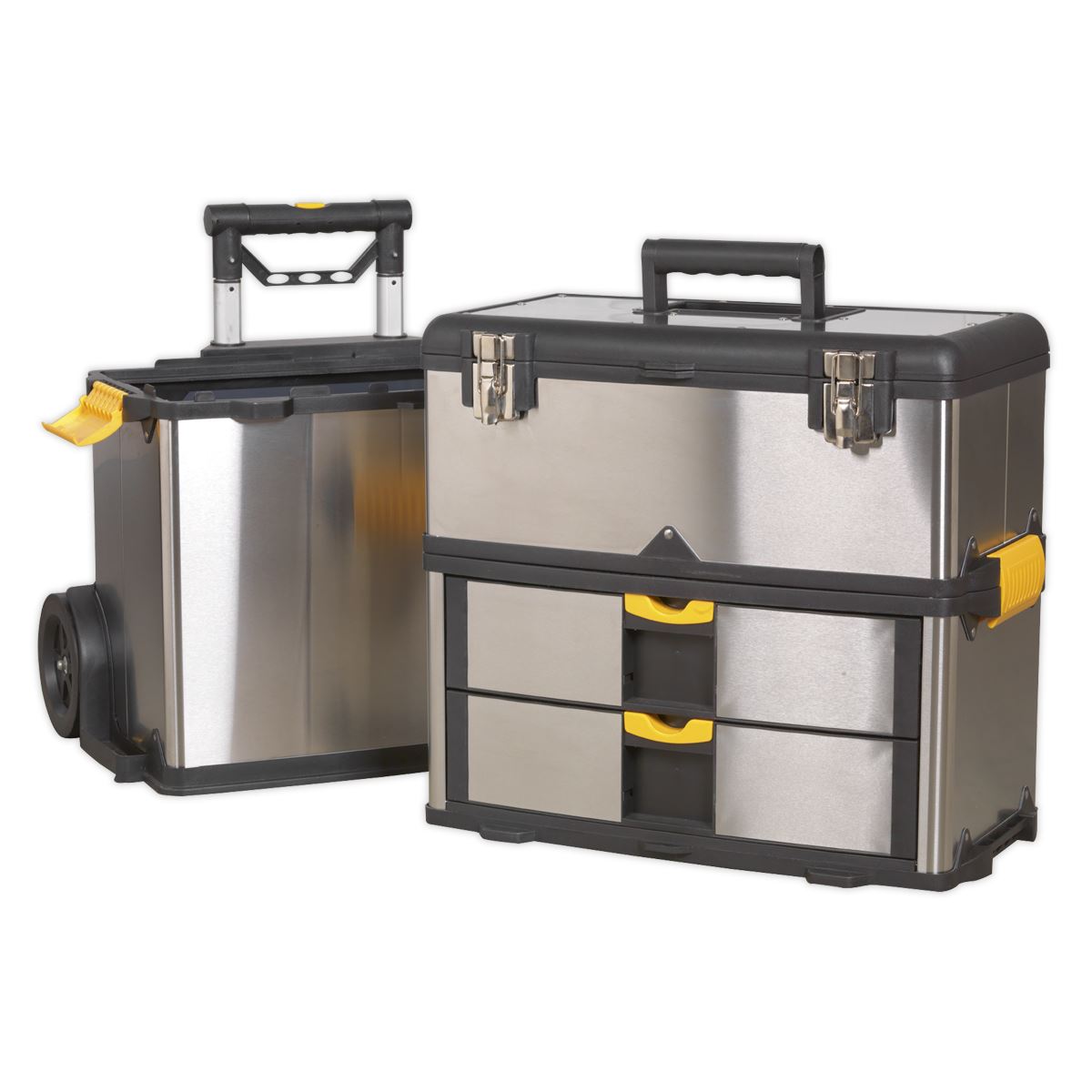 Sealey Mobile Stainless Steel/Composite Toolbox 3 Compartment AP855