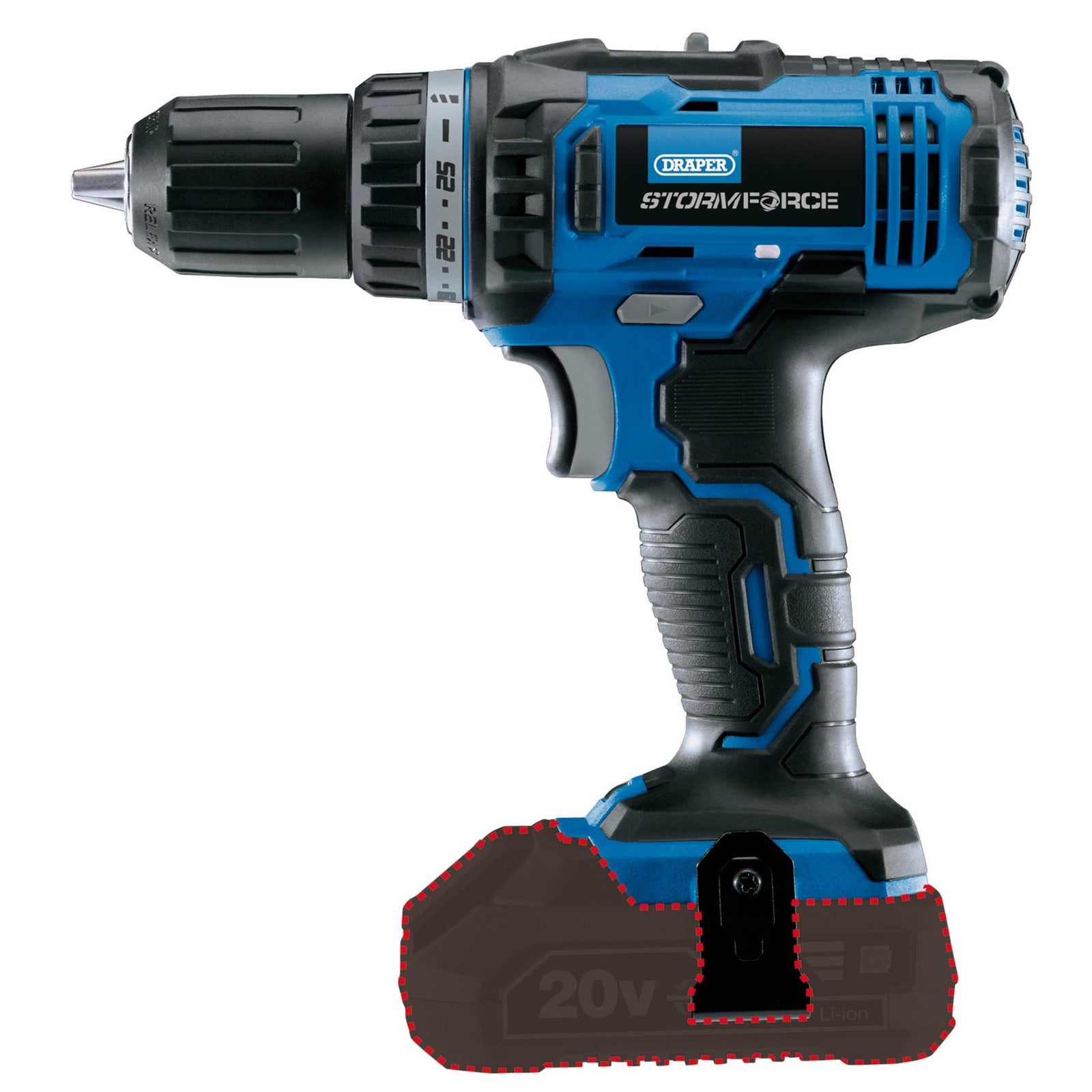 Draper Storm Force 20V Drill Driver (Sold Bare) 89524