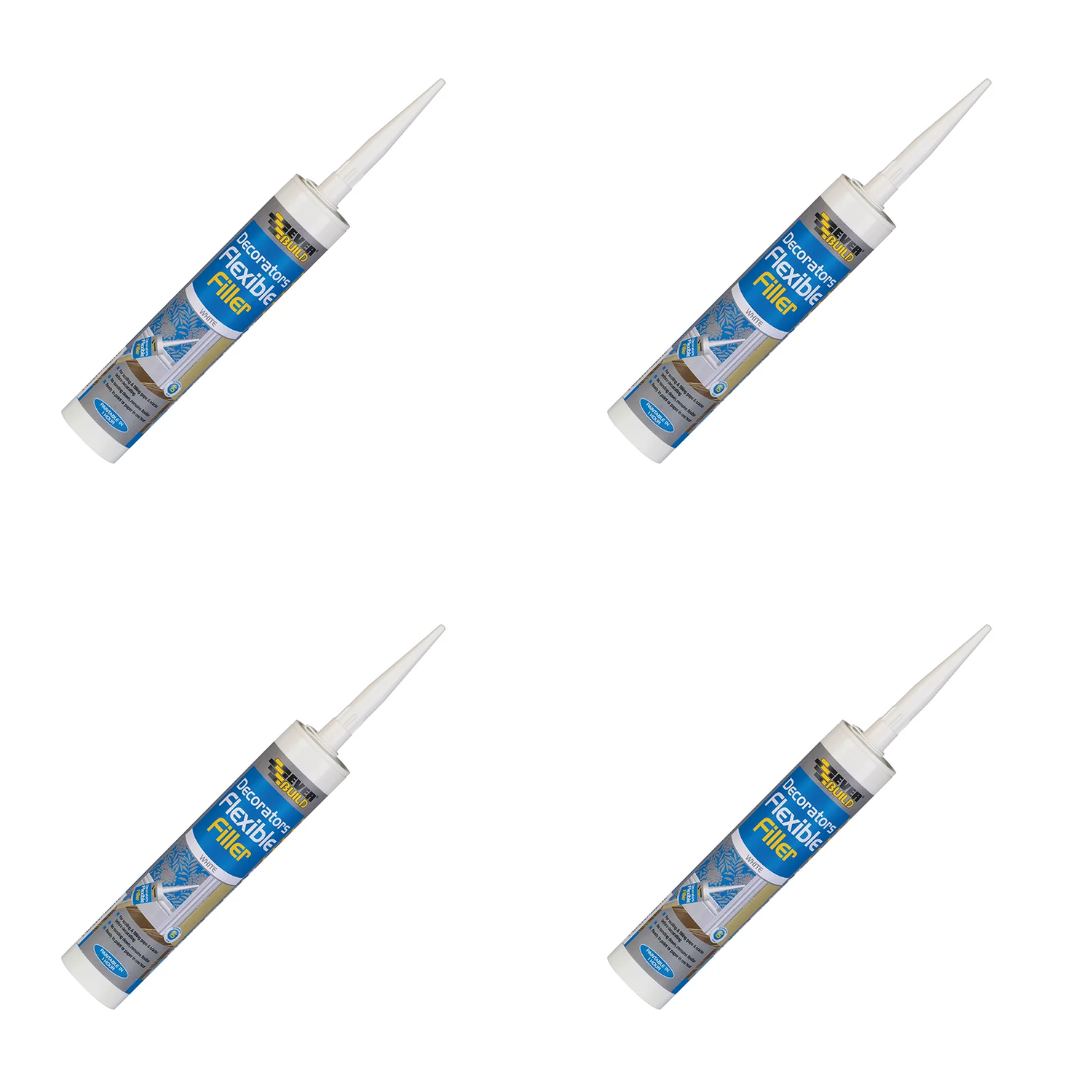 Everbuild Sika Flexible Decorators Filler White 290ml - 486009
