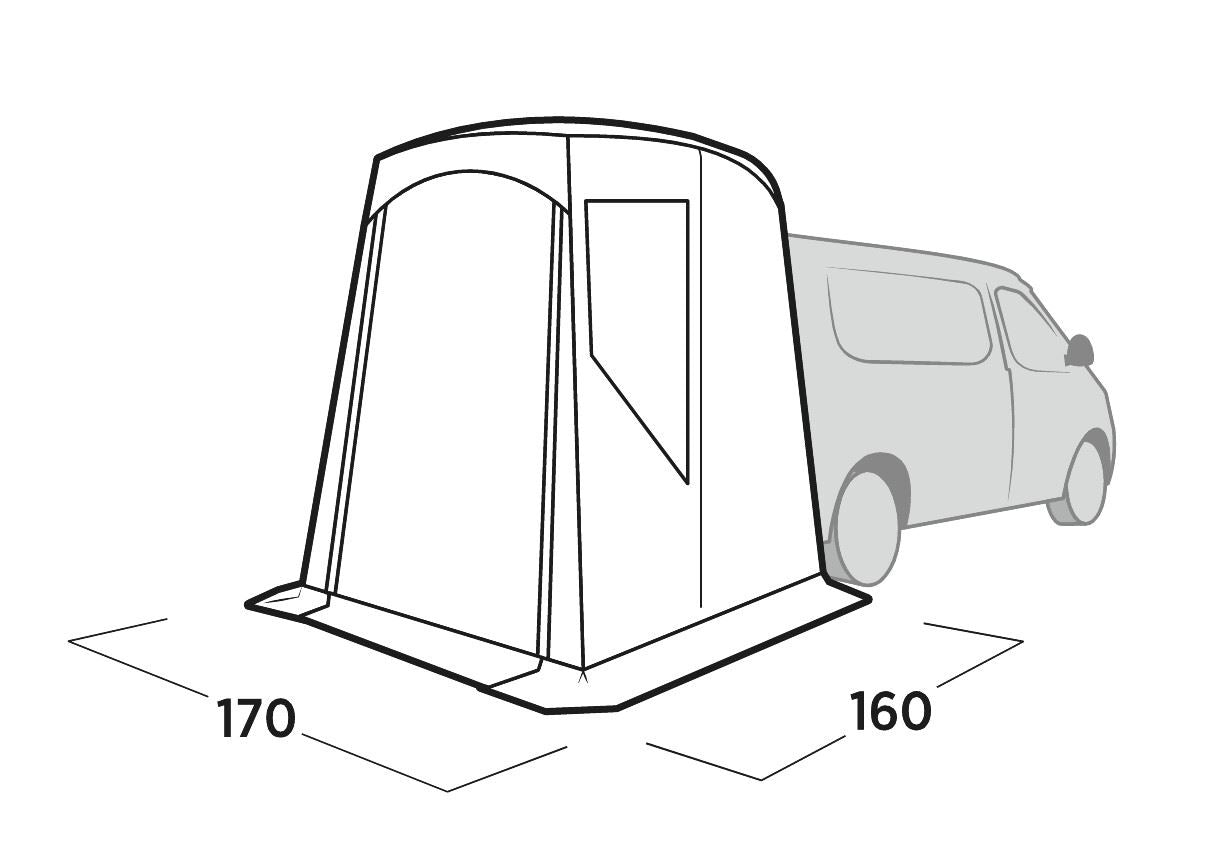 Easy Camp Krossbu Mini Tailgate Awning Grey