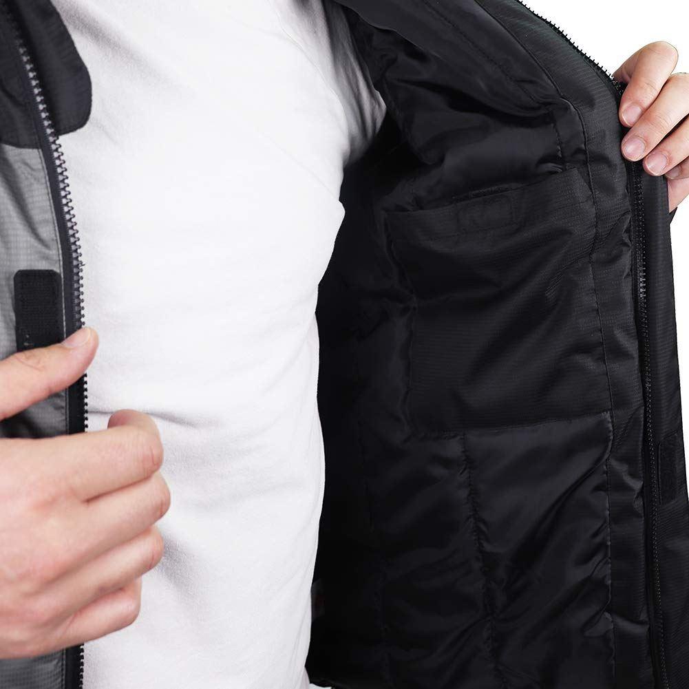 Tool Connection Waterproof Lightweight Padded Jacket - Black/Grey - L LCJKT446-L