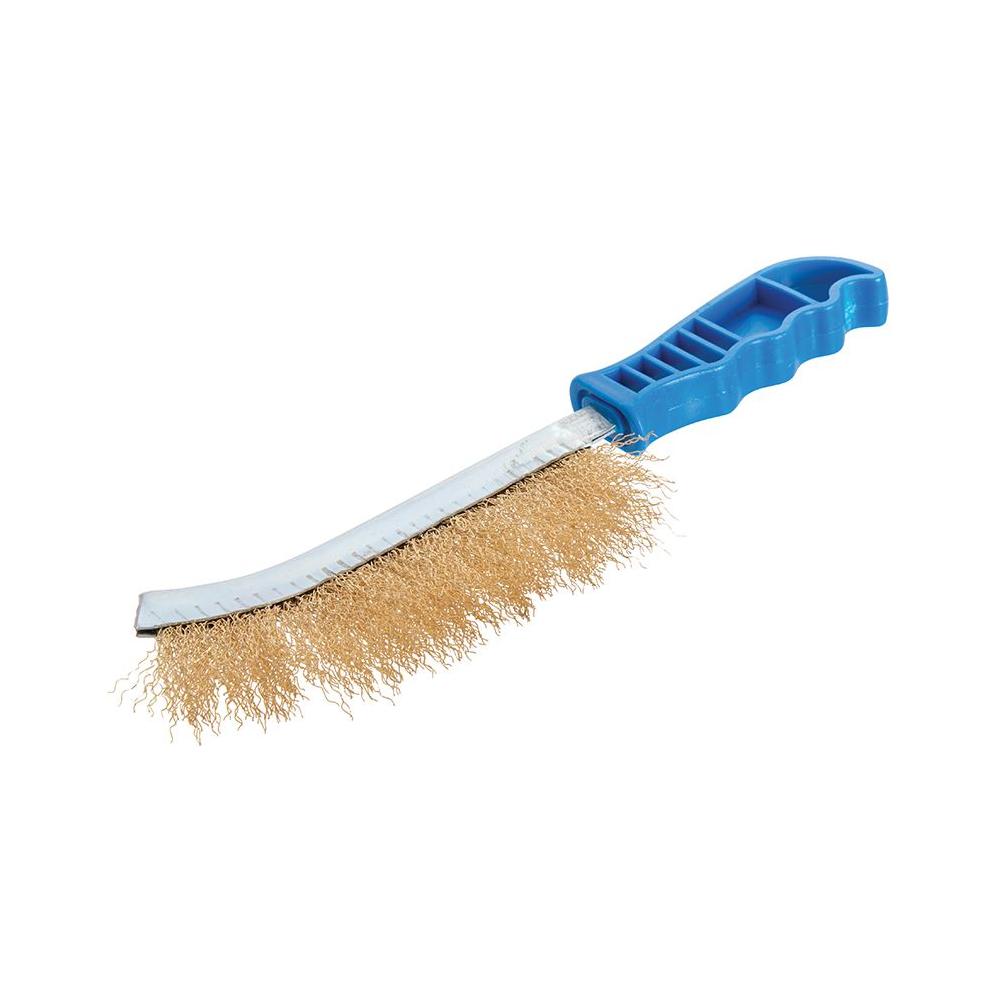 Silverline Brassed Wire Brush Brass