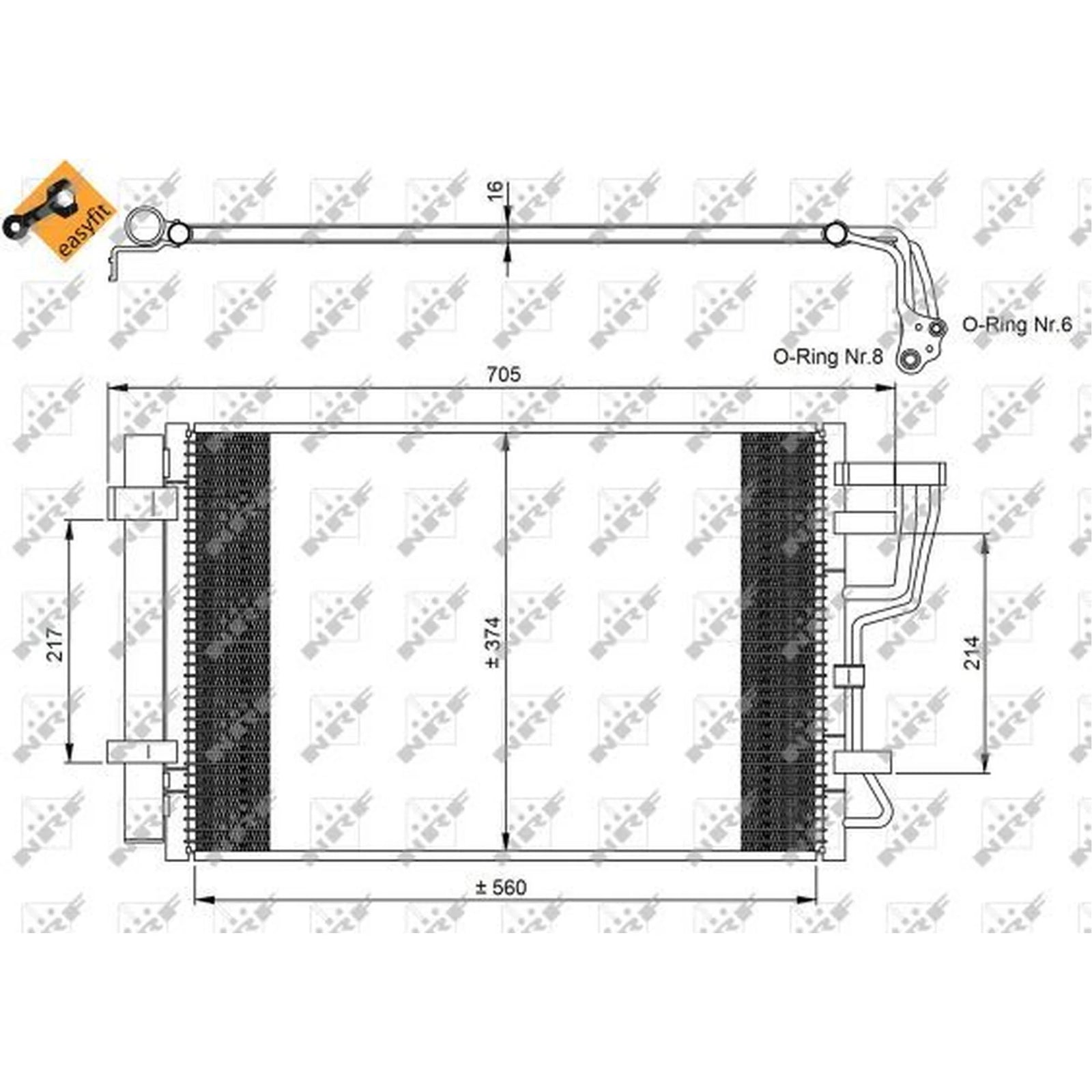 NRF Air Conditioning Condenser 35963
