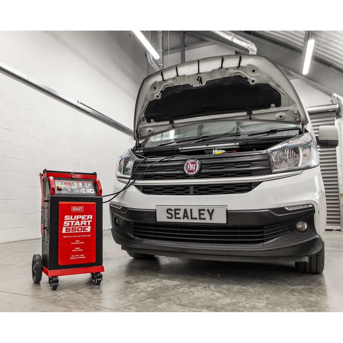 Sealey Battery Starter/Charger SUPERSTART550E 550A 6/12/24V